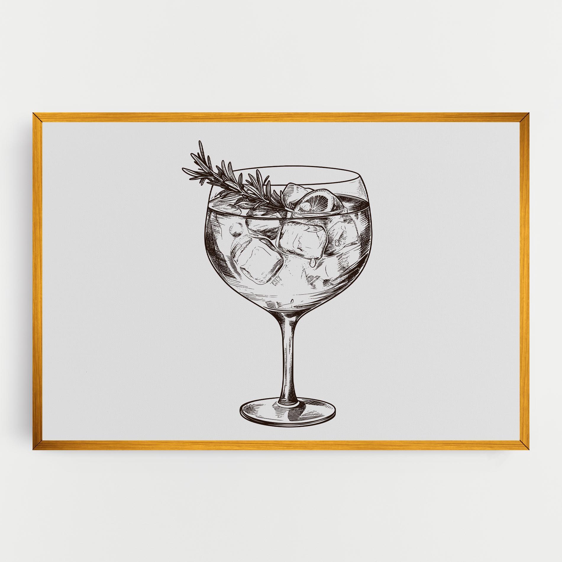 Leinwandbild Gintonic mockup 0