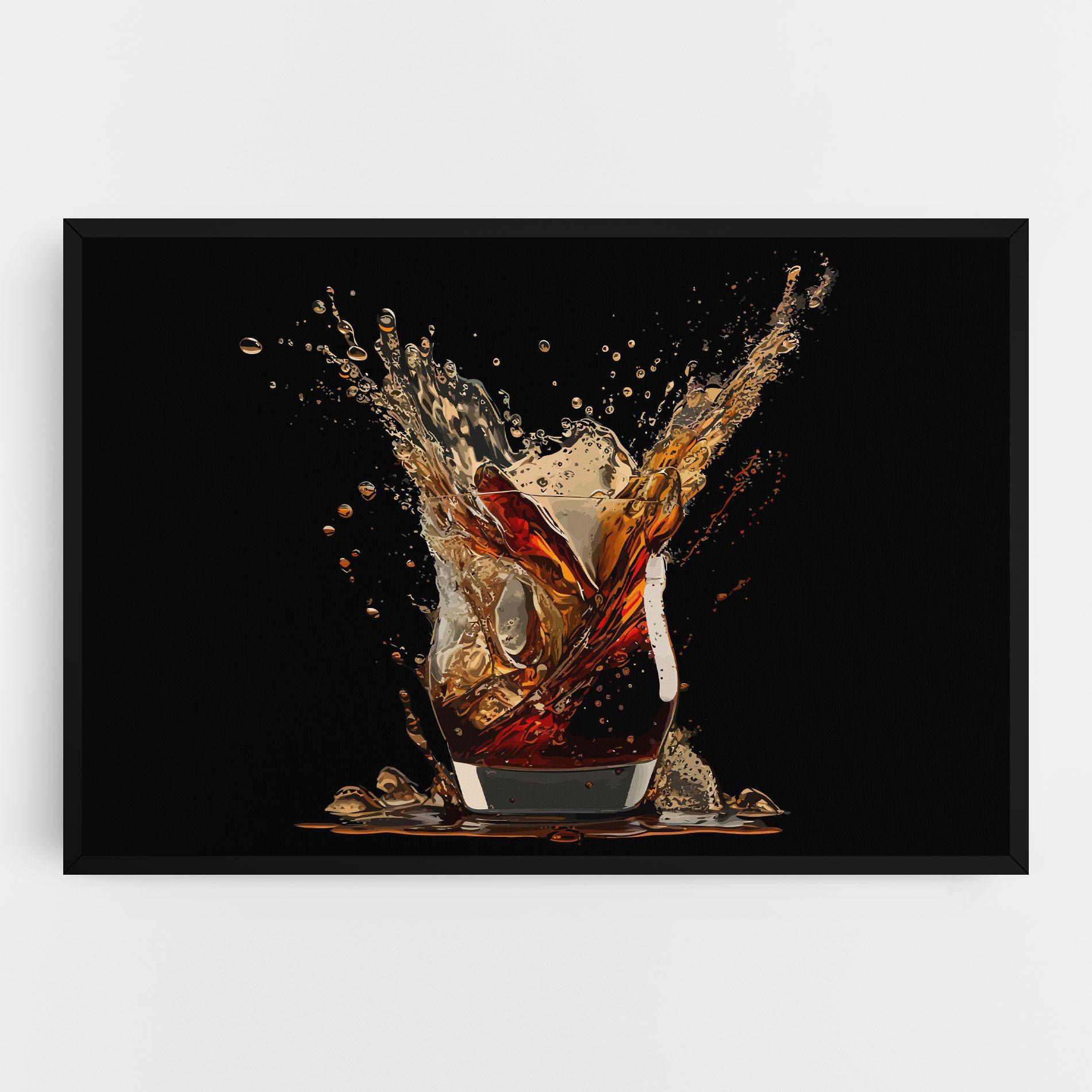 Leinwandbild Cola Splash mockup 0
