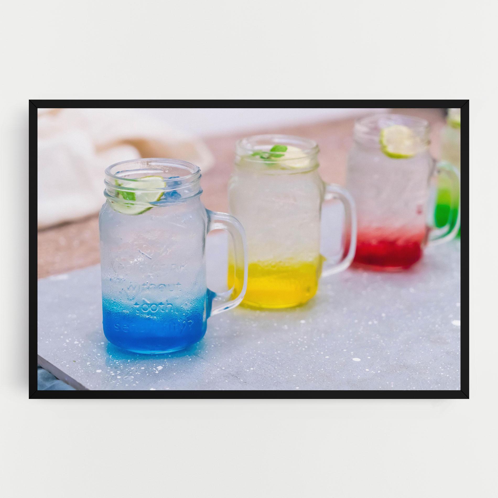 Leinwandbild Colorful Italian Soda mockup 0