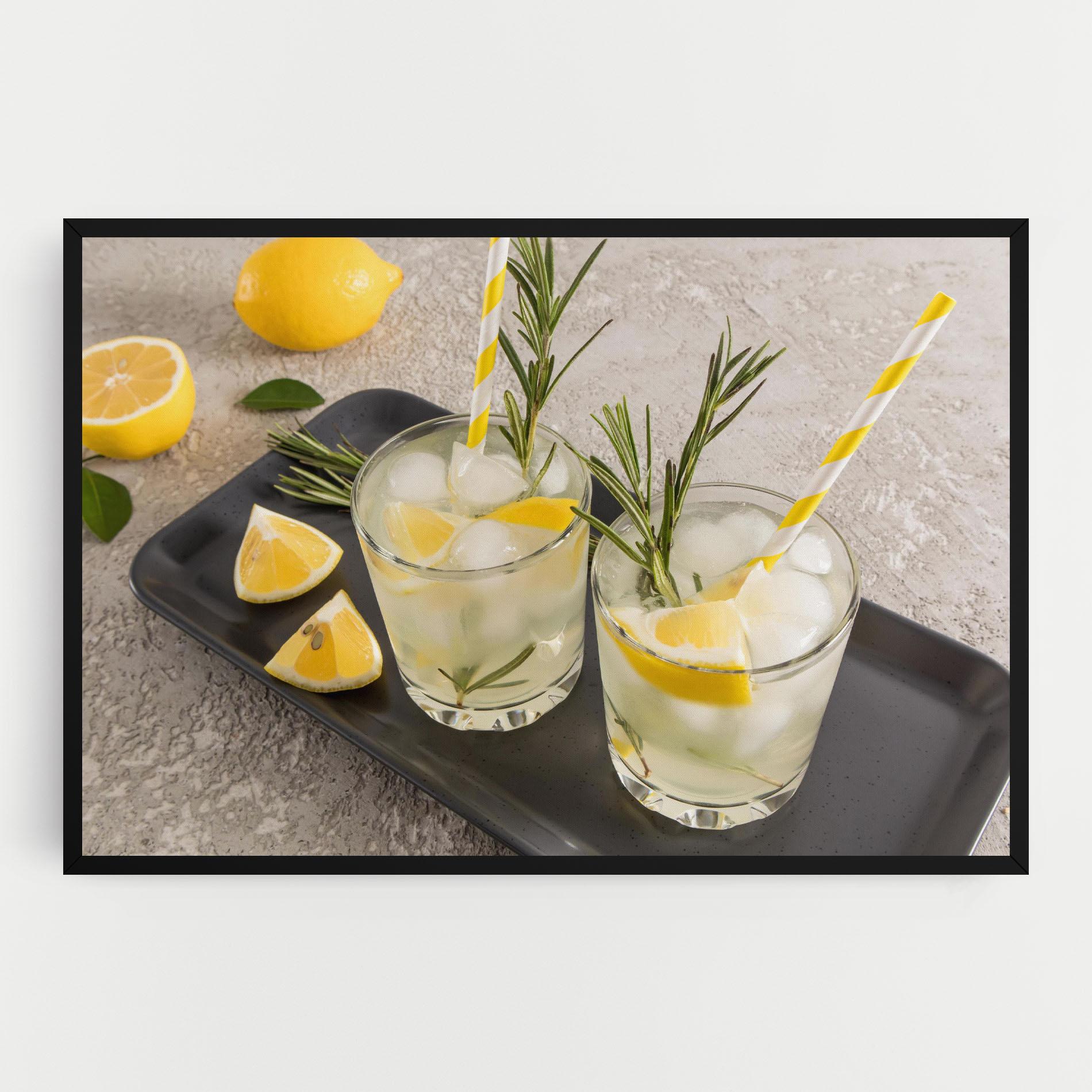 Leinwandbild Fruit Vitamin Water mockup 0