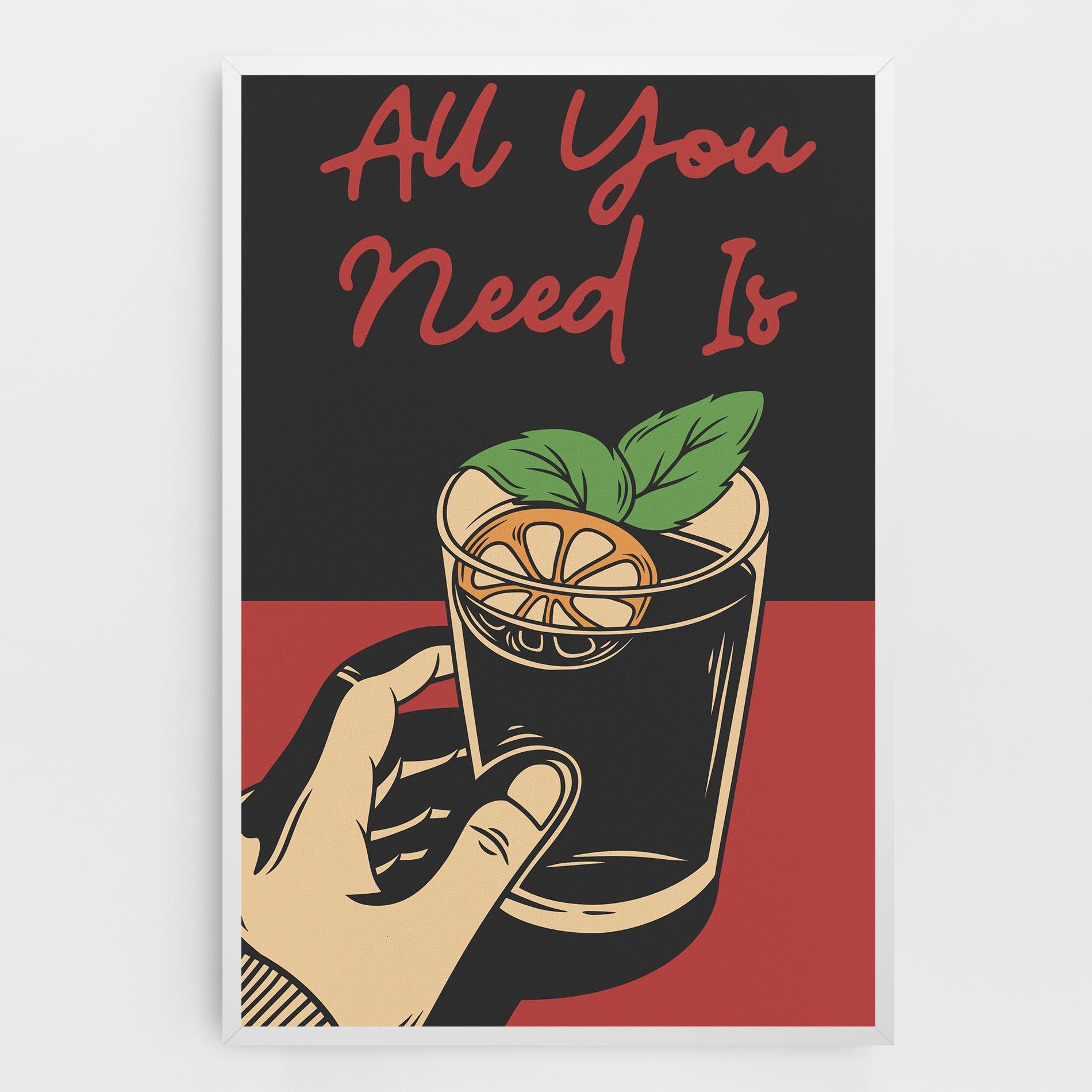 Leinwandbild All U Need mockup 0