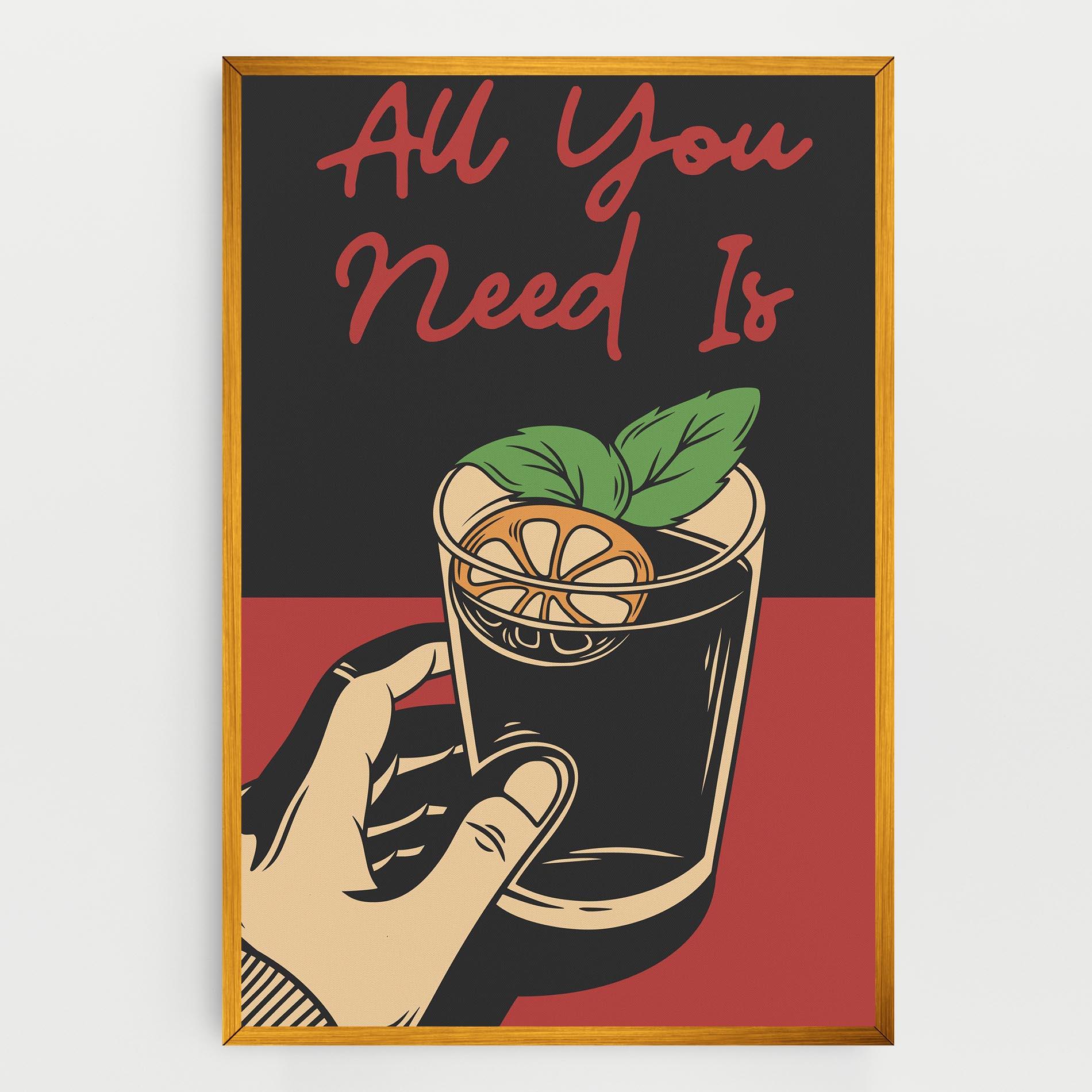 Leinwandbild All U Need mockup 0