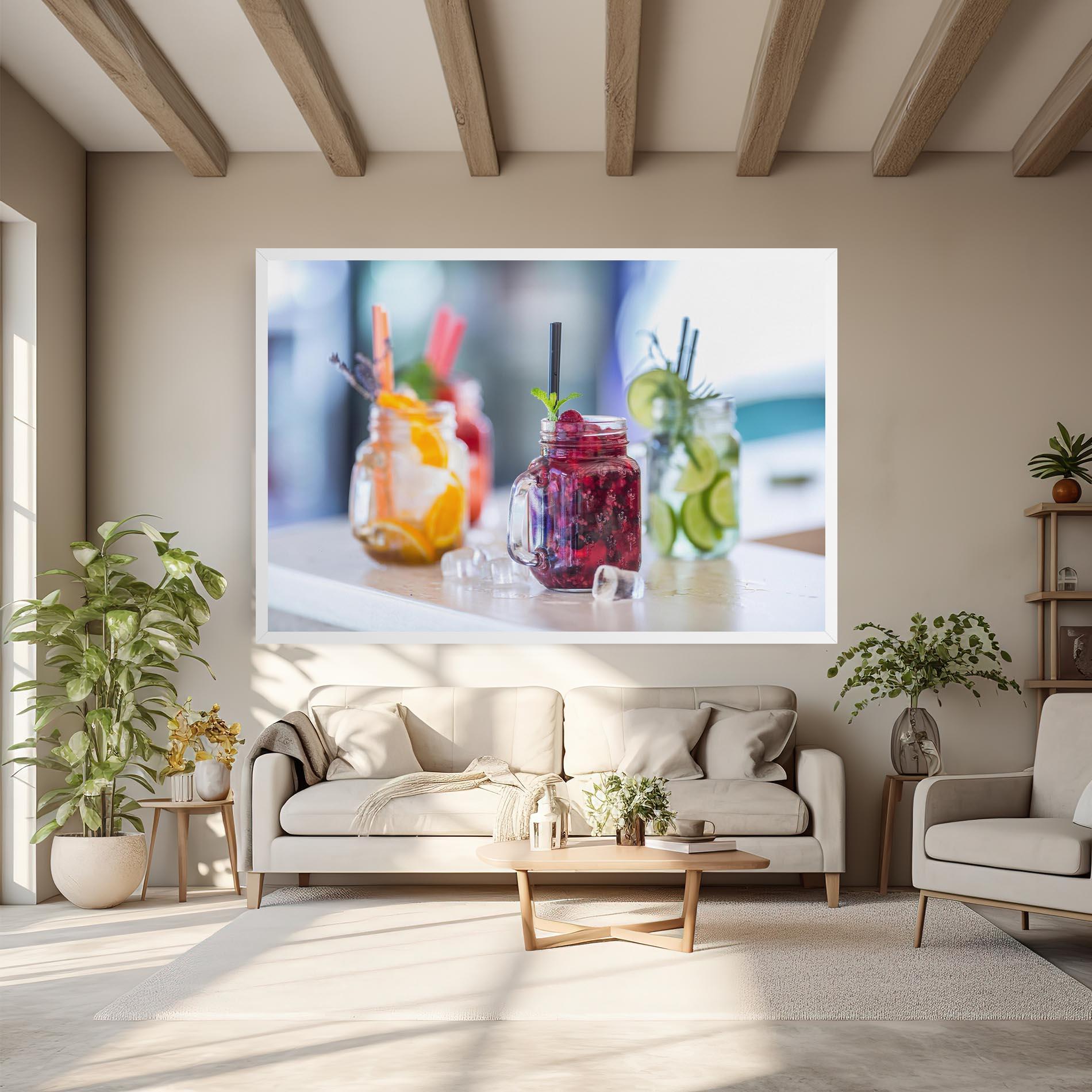 Leinwandbild Orange Lime Lemonades mockup 6