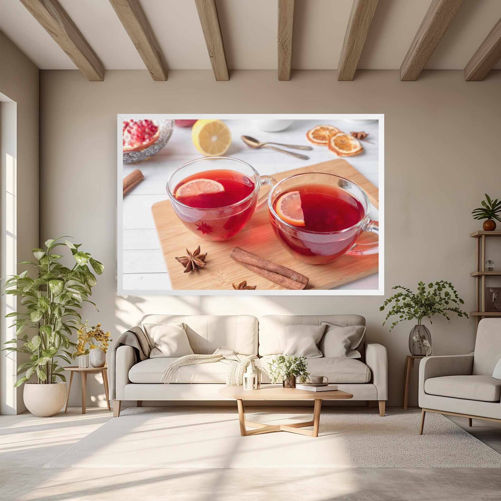 Leinwandbild Pomegranate Lemon mockup 6