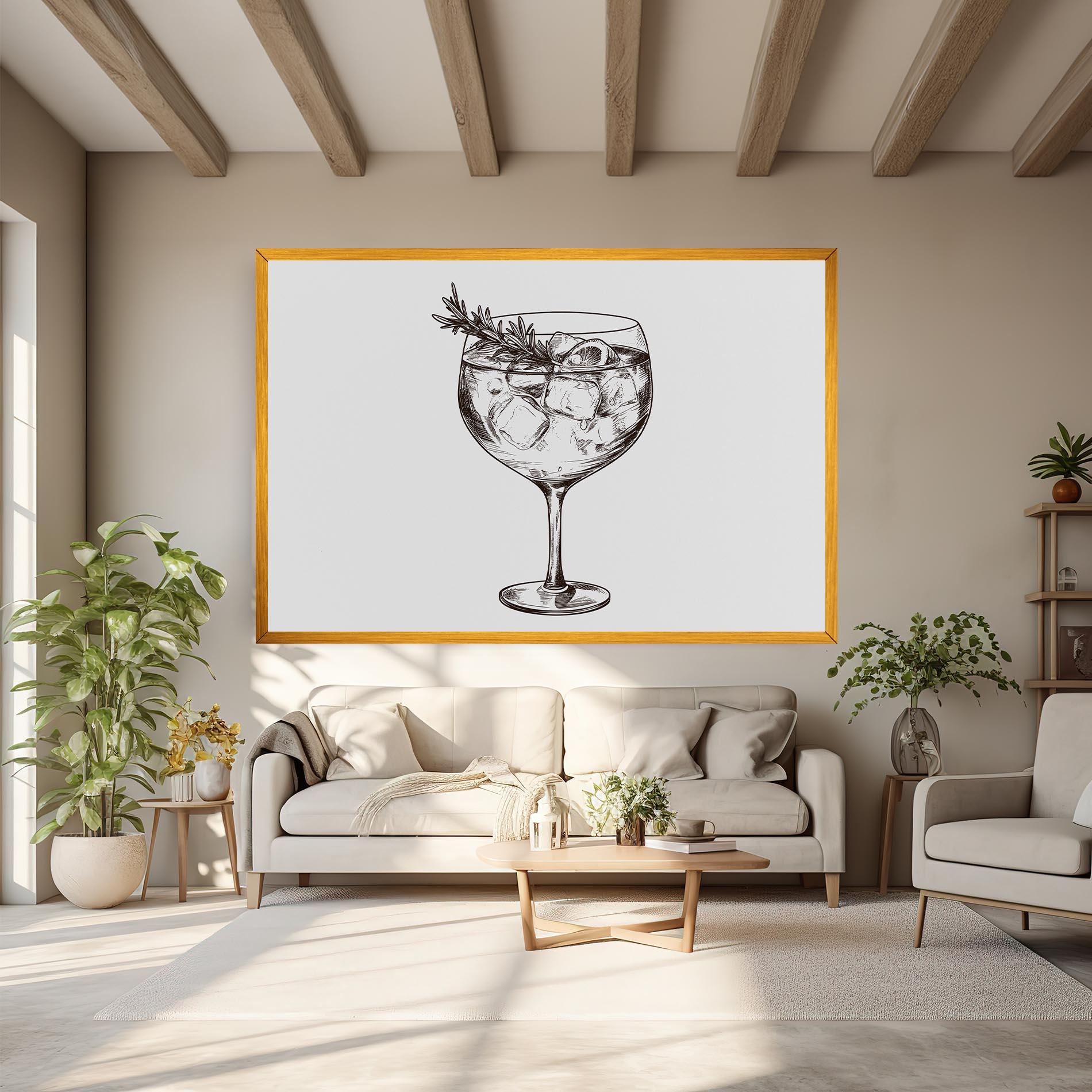 Leinwandbild Gintonic mockup 6