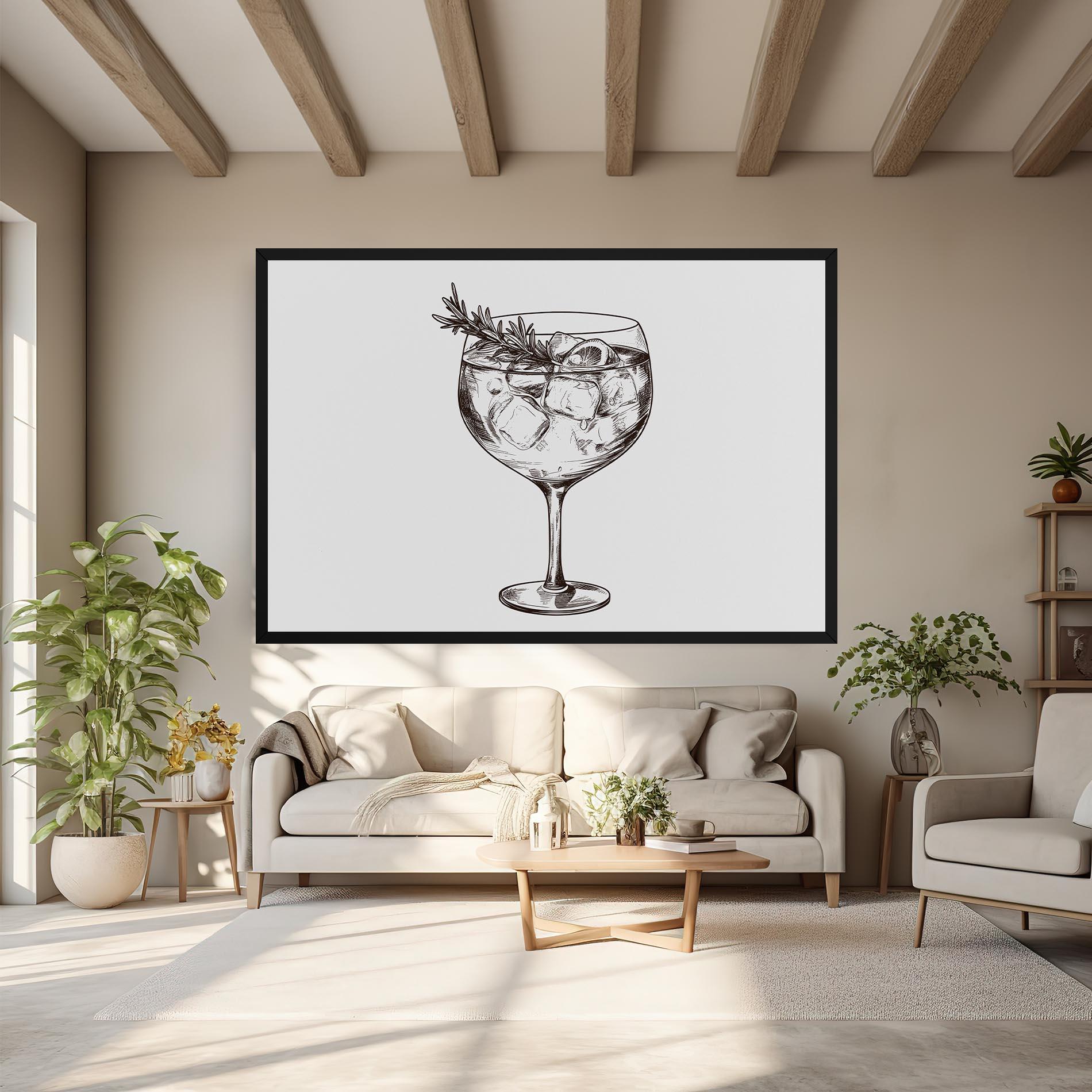 Leinwandbild Gintonic mockup 6