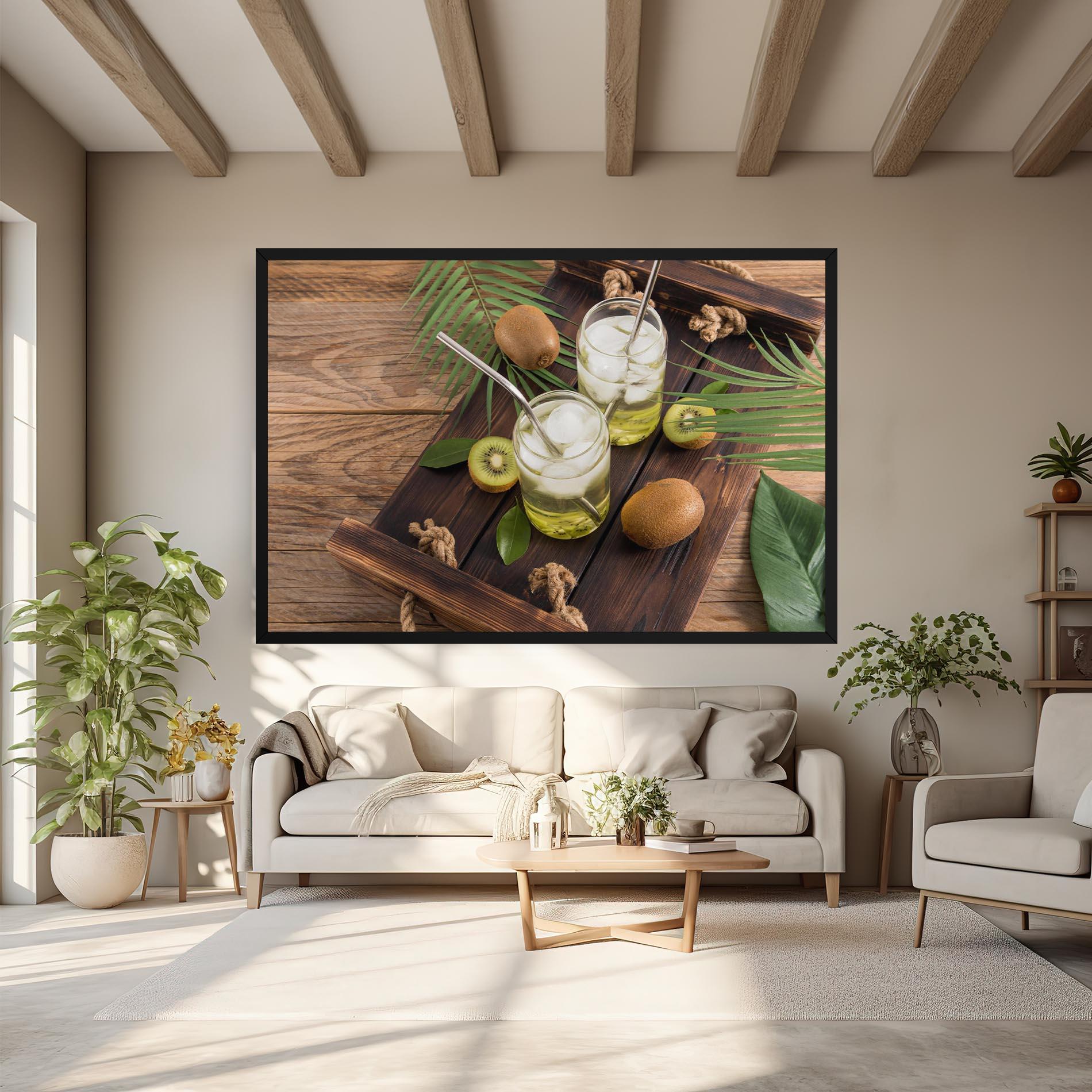 Leinwandbild Kiwi Drinks mockup 6
