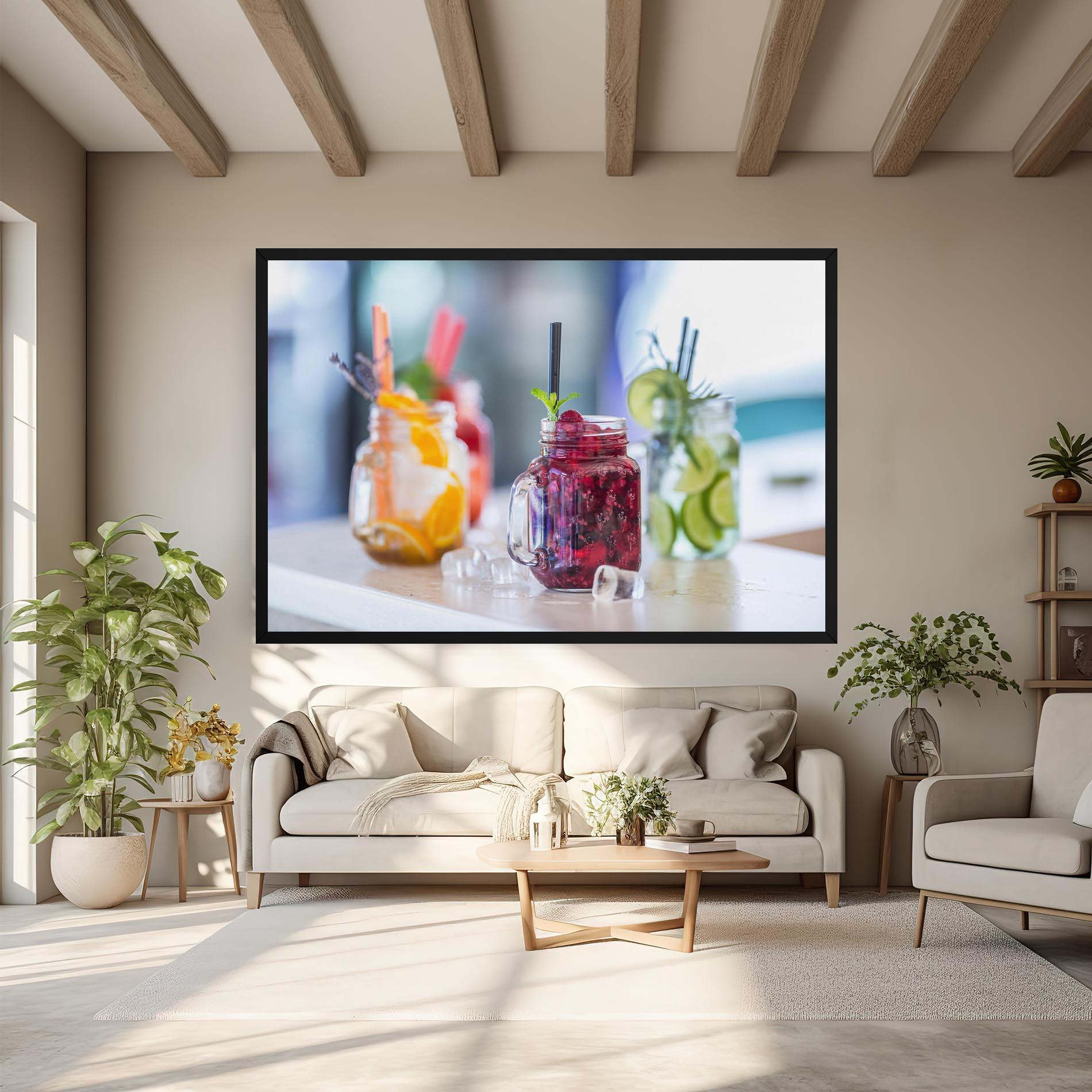 Leinwandbild Orange Lime Lemonades mockup 6