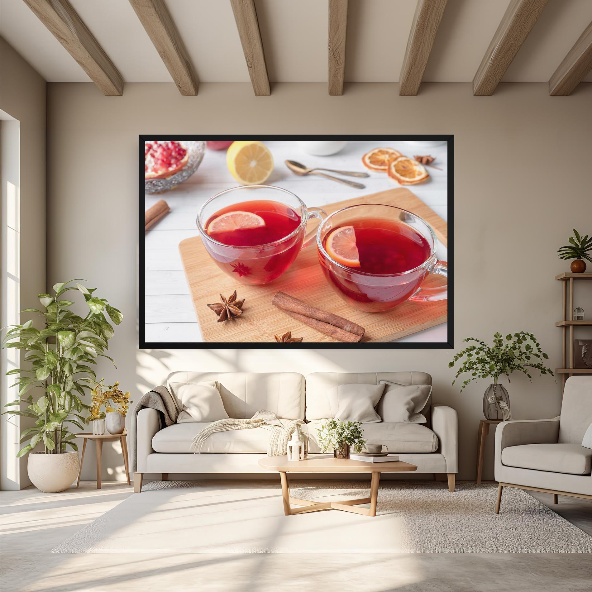 Leinwandbild Pomegranate Lemon mockup 6