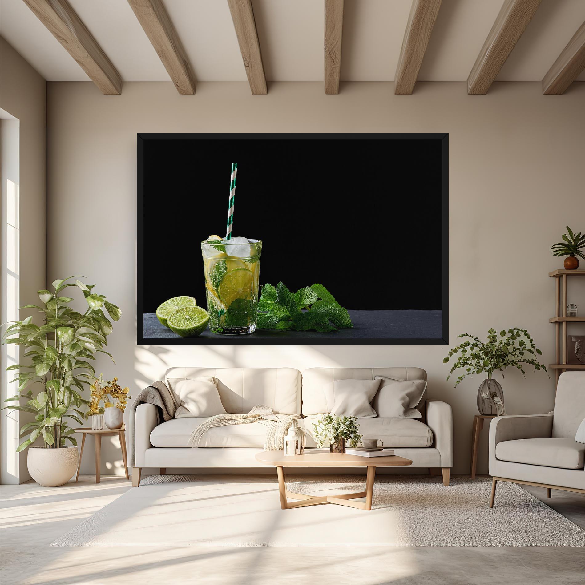 Leinwandbild Refreshing Drink mockup 6