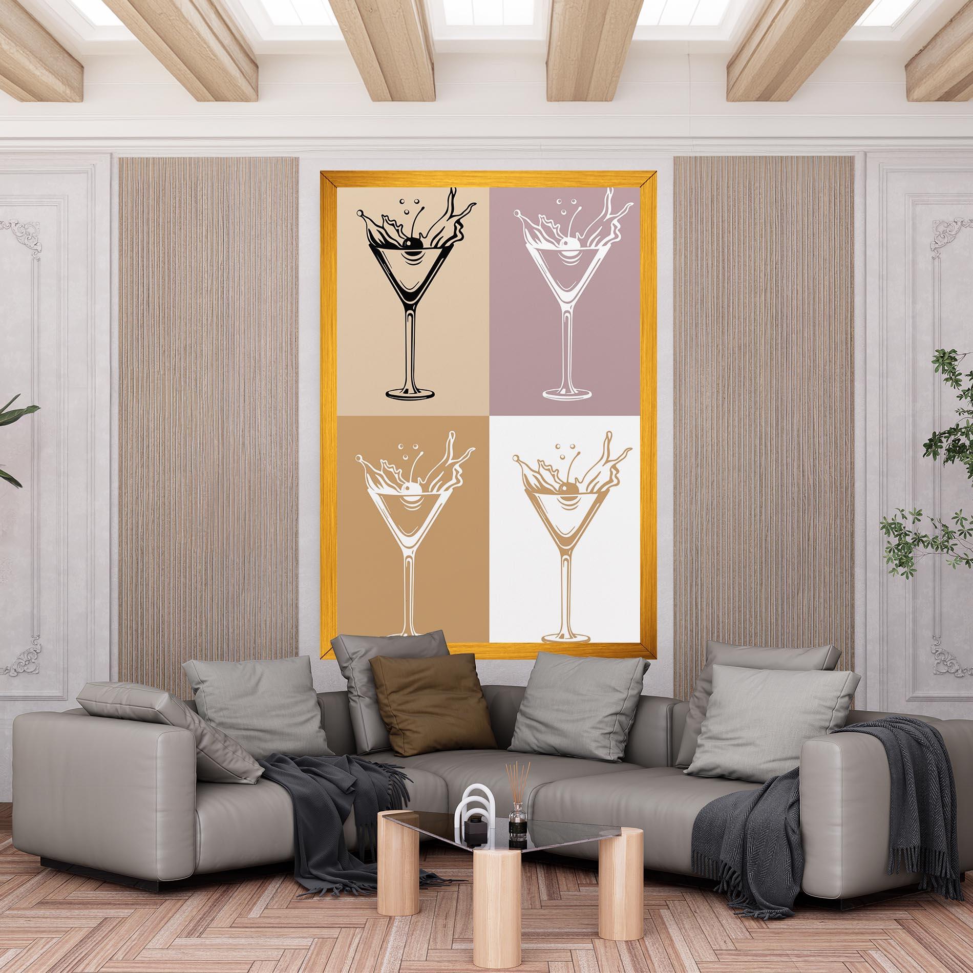 Leinwandbild Drinks Mix mockup 6