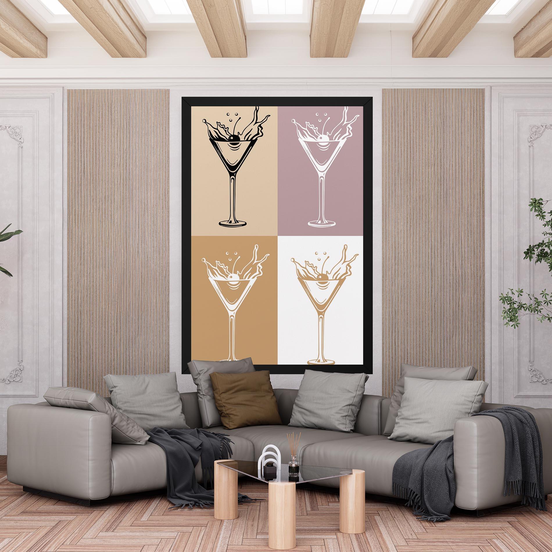 Leinwandbild Drinks Mix mockup 6