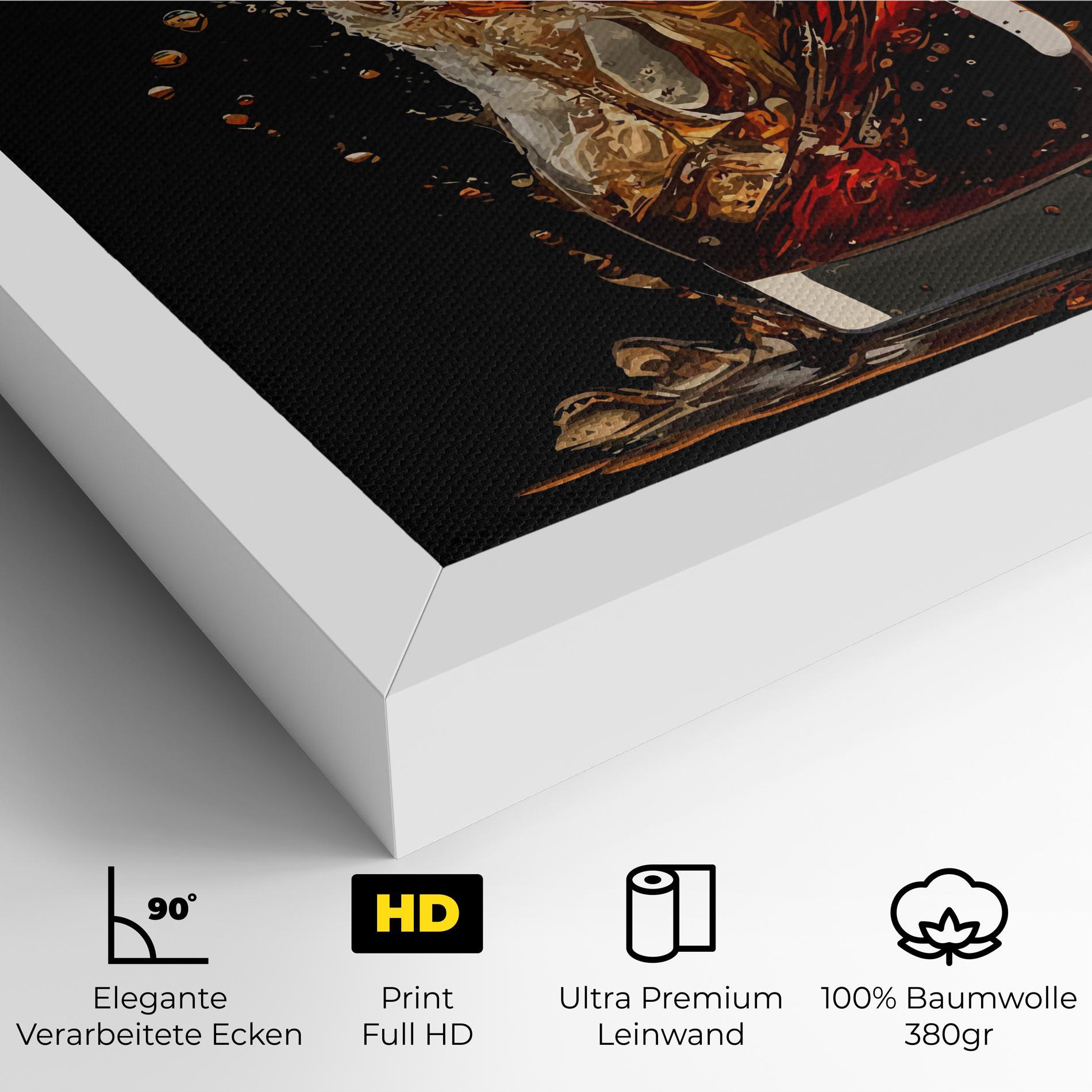 Leinwandbild Cola Splash mockup 4