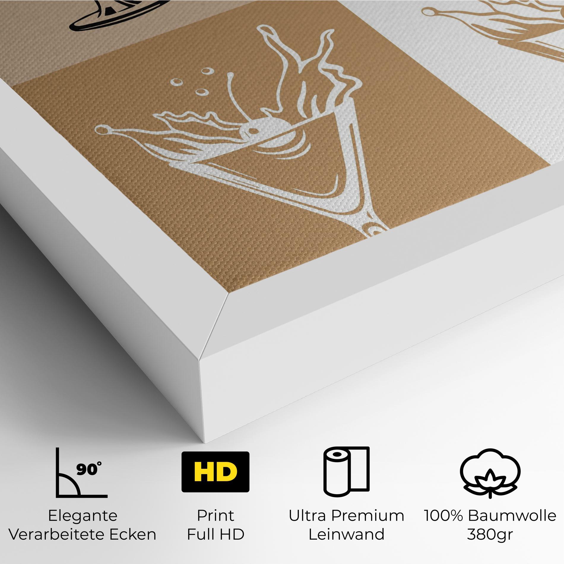 Leinwandbild Drinks Mix mockup 4