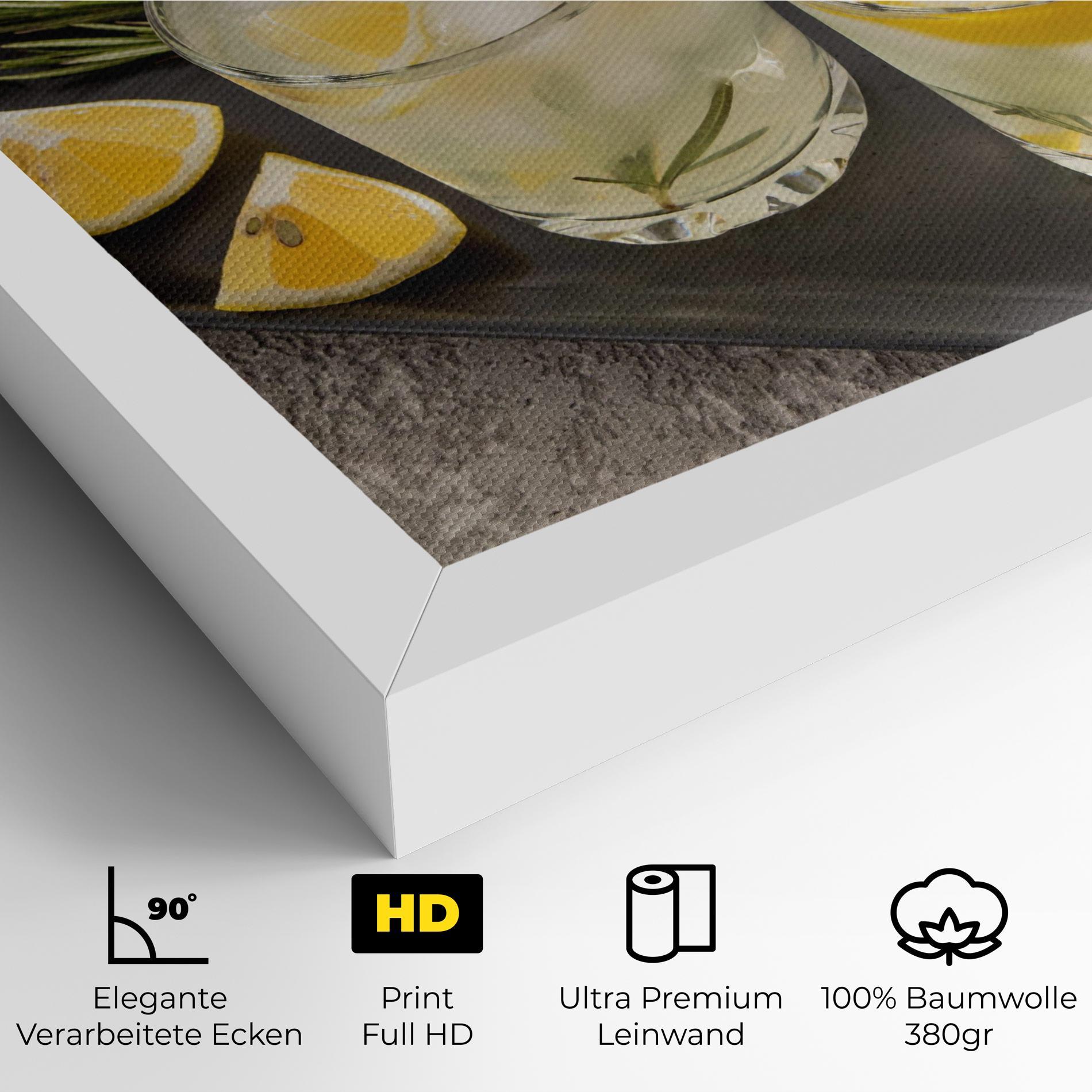 Leinwandbild Fruit Vitamin Water mockup 4