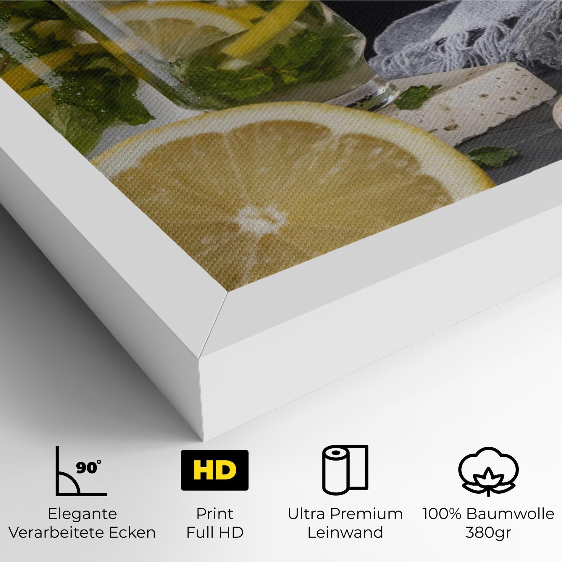 Leinwandbild Ginger Lemonade mockup 4