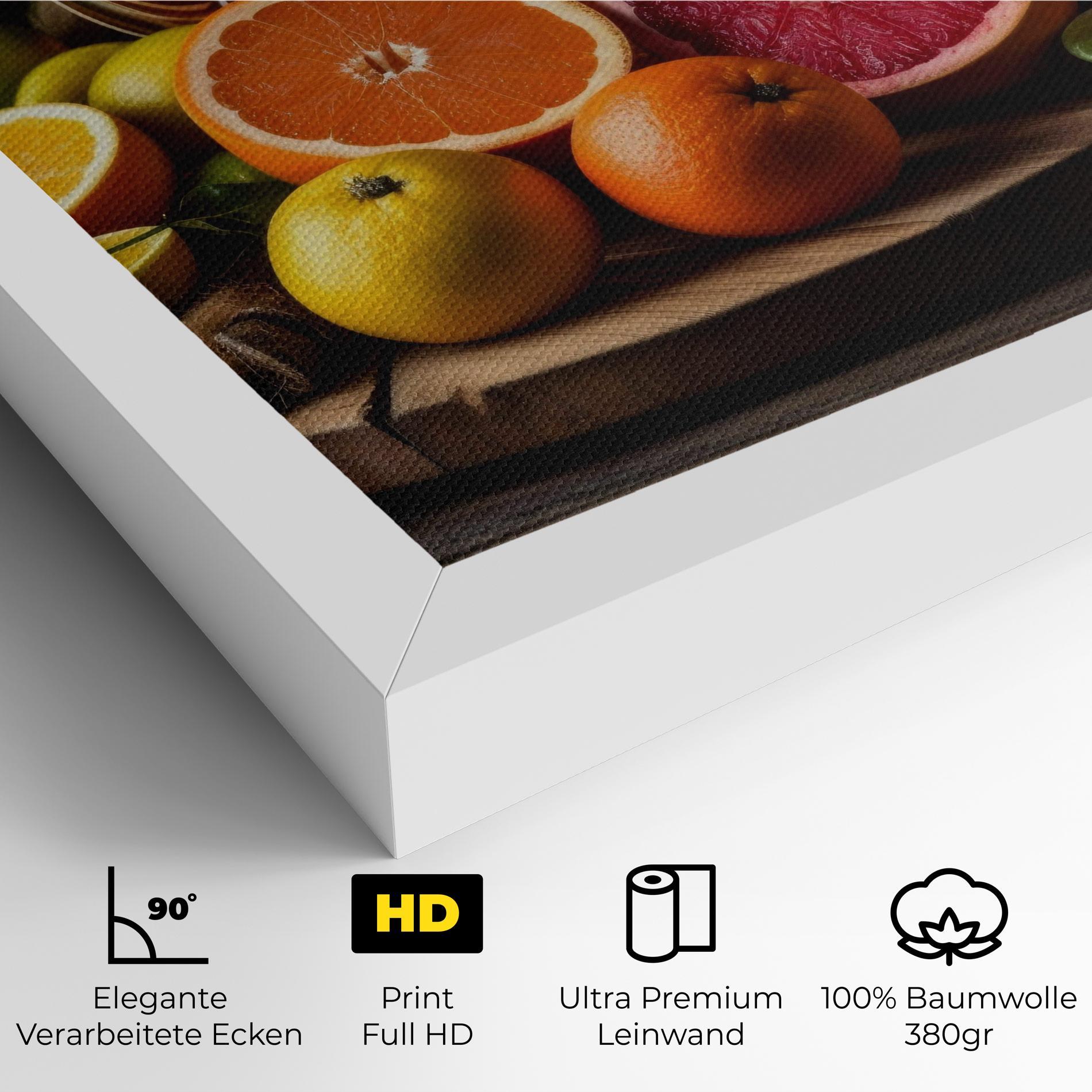 Leinwandbild Glass Of Orange Juice mockup 4