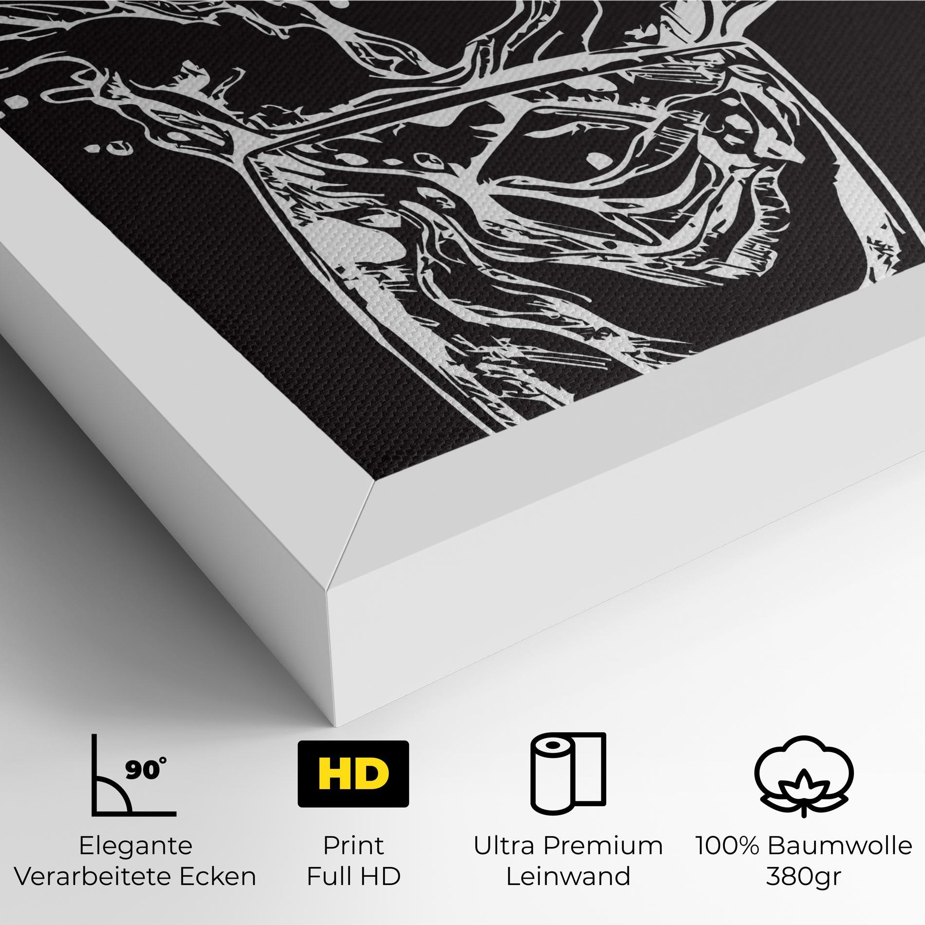 Leinwandbild Ice Splash Drink mockup 4