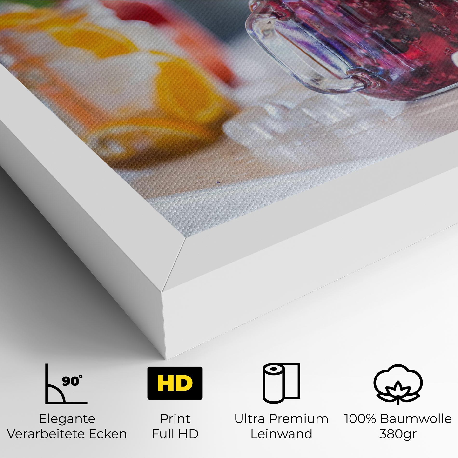 Leinwandbild Orange Lime Lemonades mockup 4