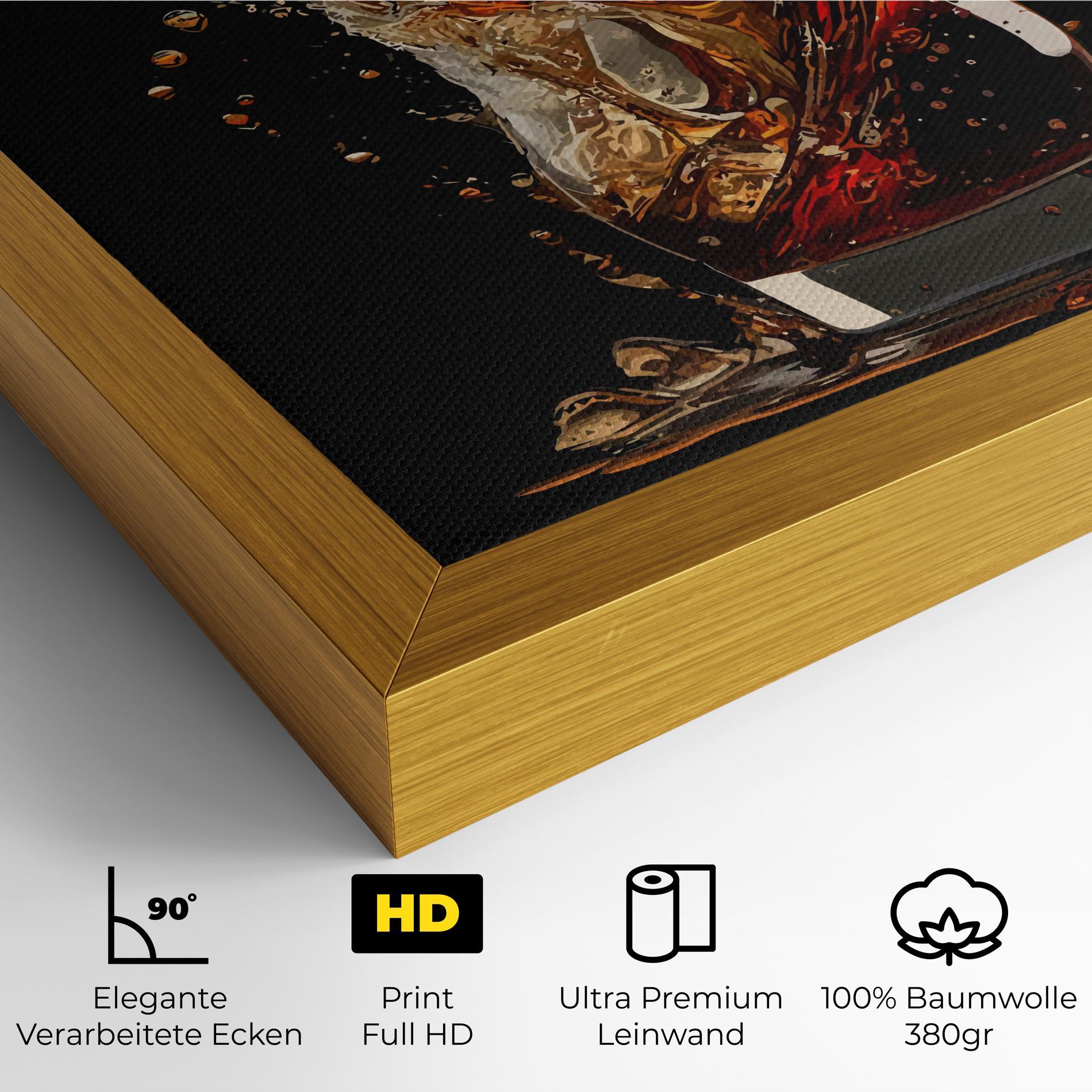 Leinwandbild Cola Splash mockup 4