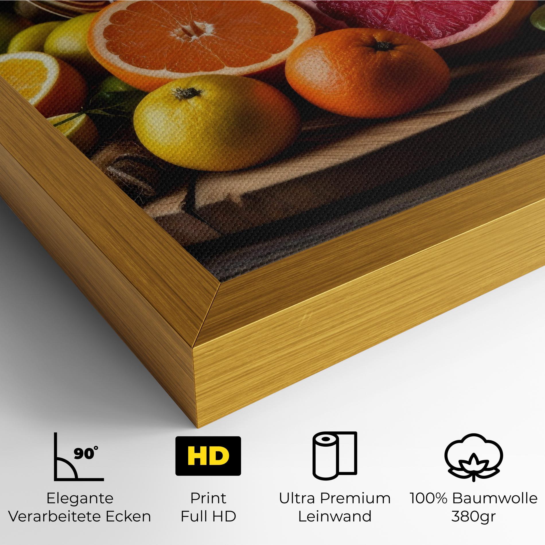 Leinwandbild Glass Of Orange Juice mockup 4