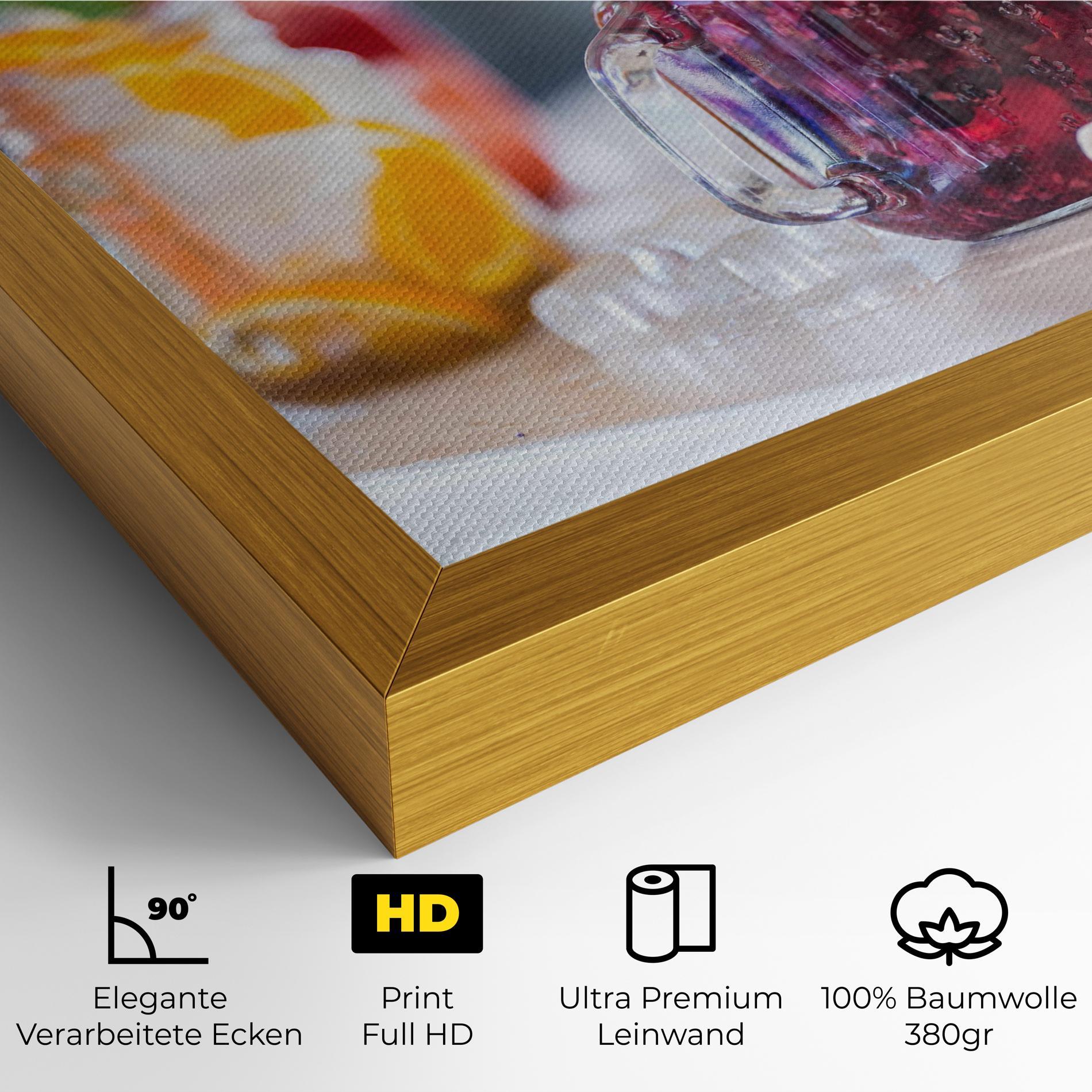 Leinwandbild Orange Lime Lemonades mockup 4