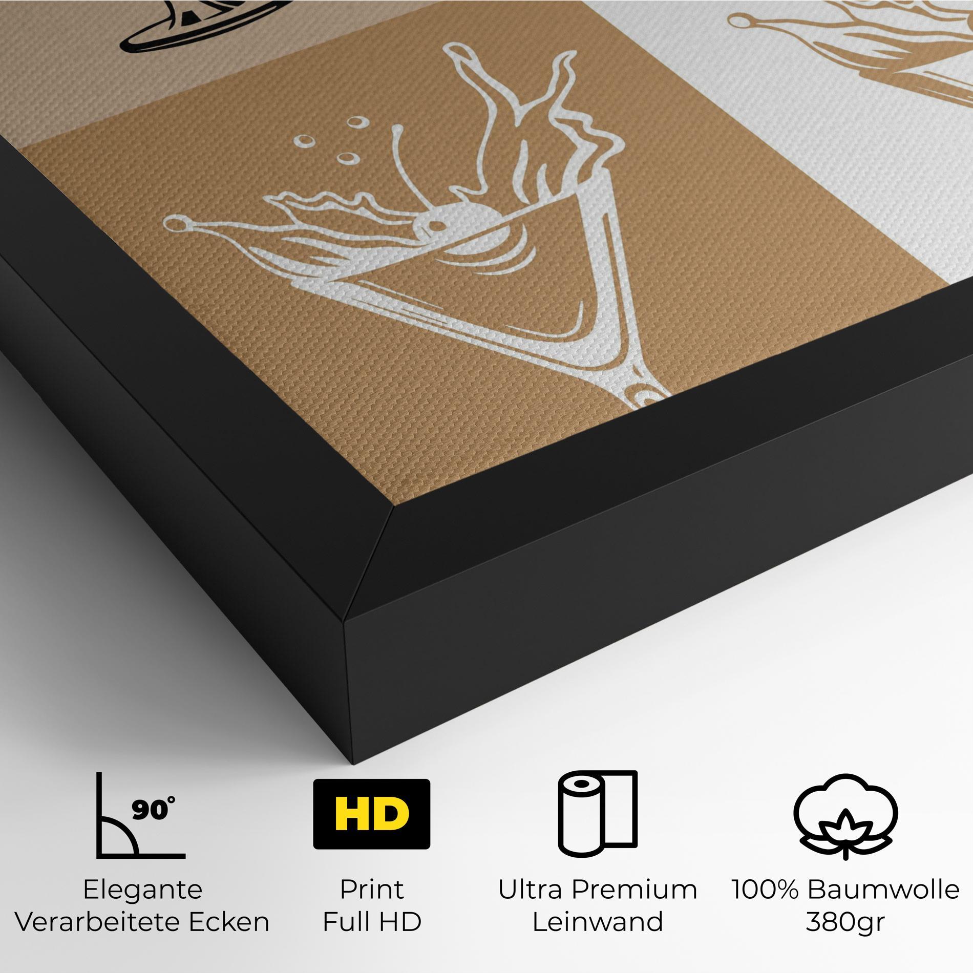 Leinwandbild Drinks Mix mockup 4