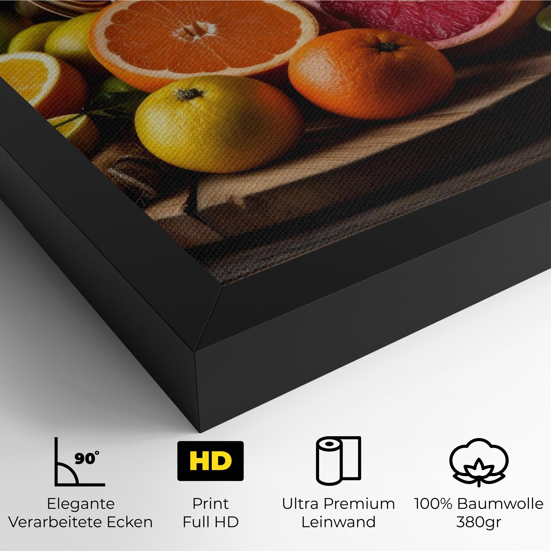 Leinwandbild Glass Of Orange Juice mockup 4