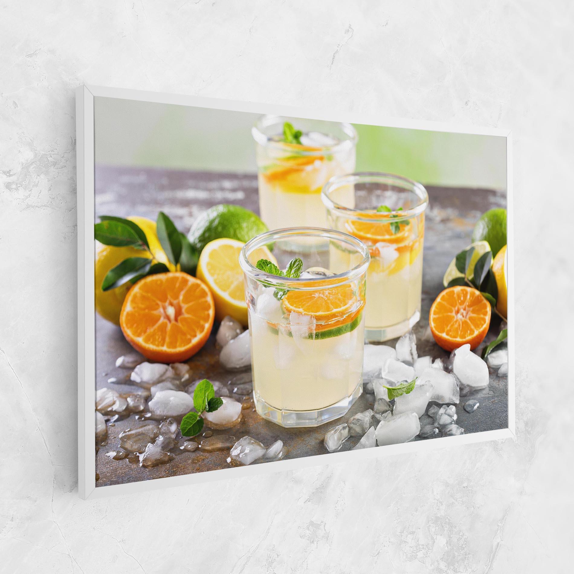 Leinwandbild Citrus Fruit Lemonade mockup 1