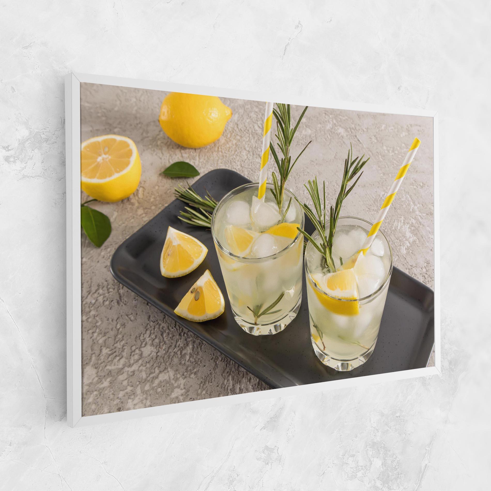 Leinwandbild Fruit Vitamin Water mockup 1