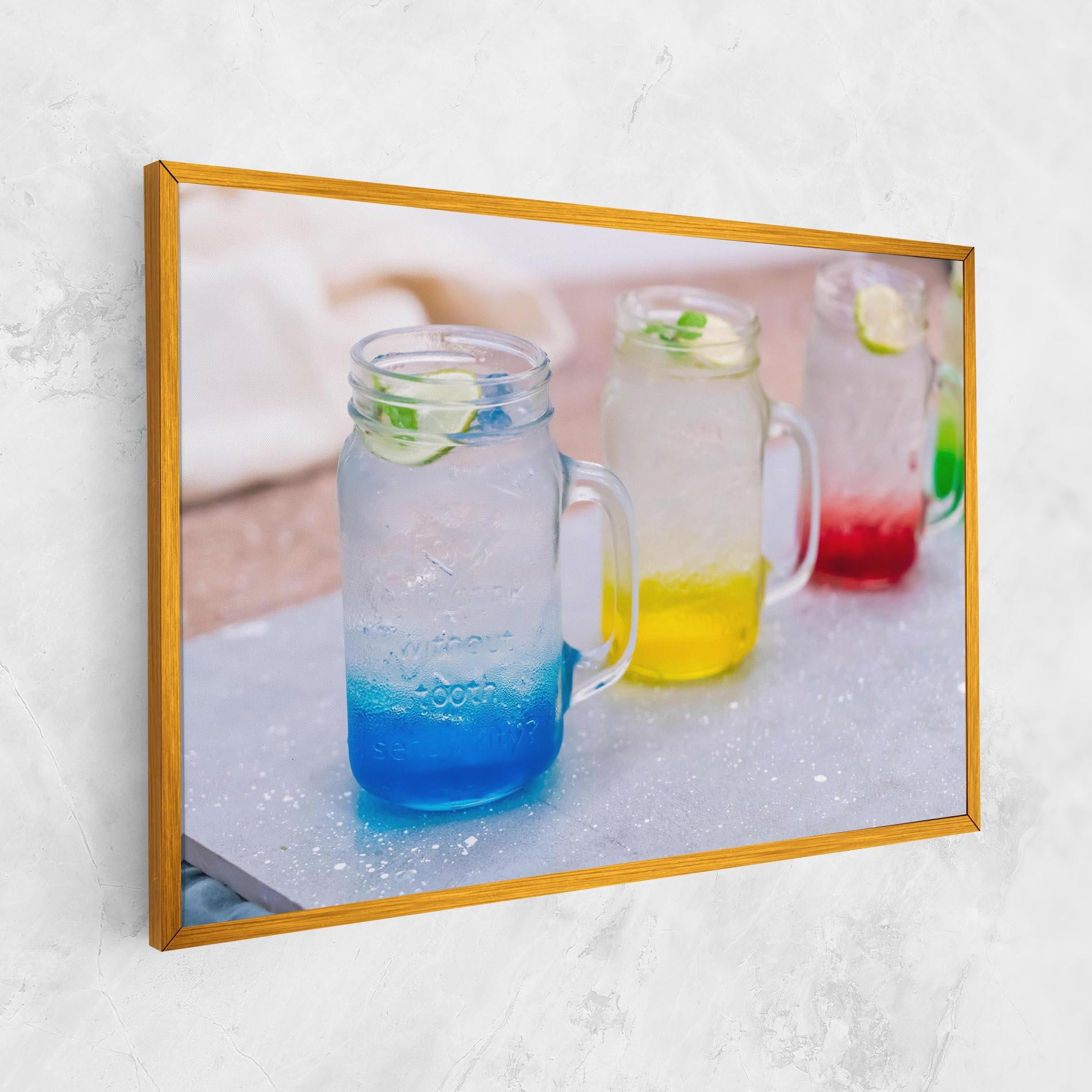 Leinwandbild Colorful Italian Soda mockup 1