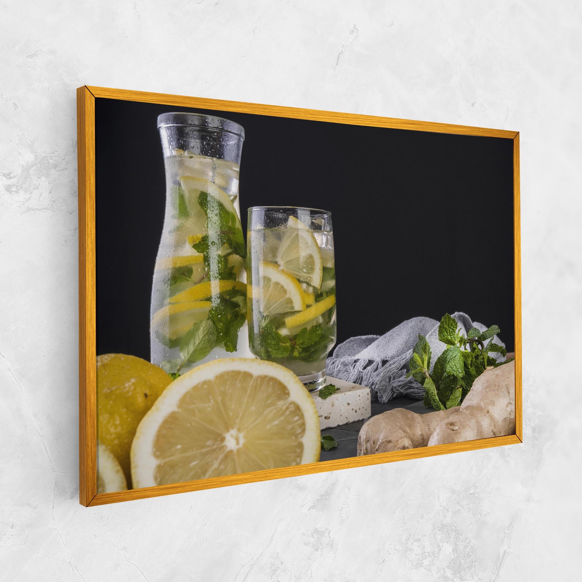Leinwandbild Ginger Lemonade mockup 1