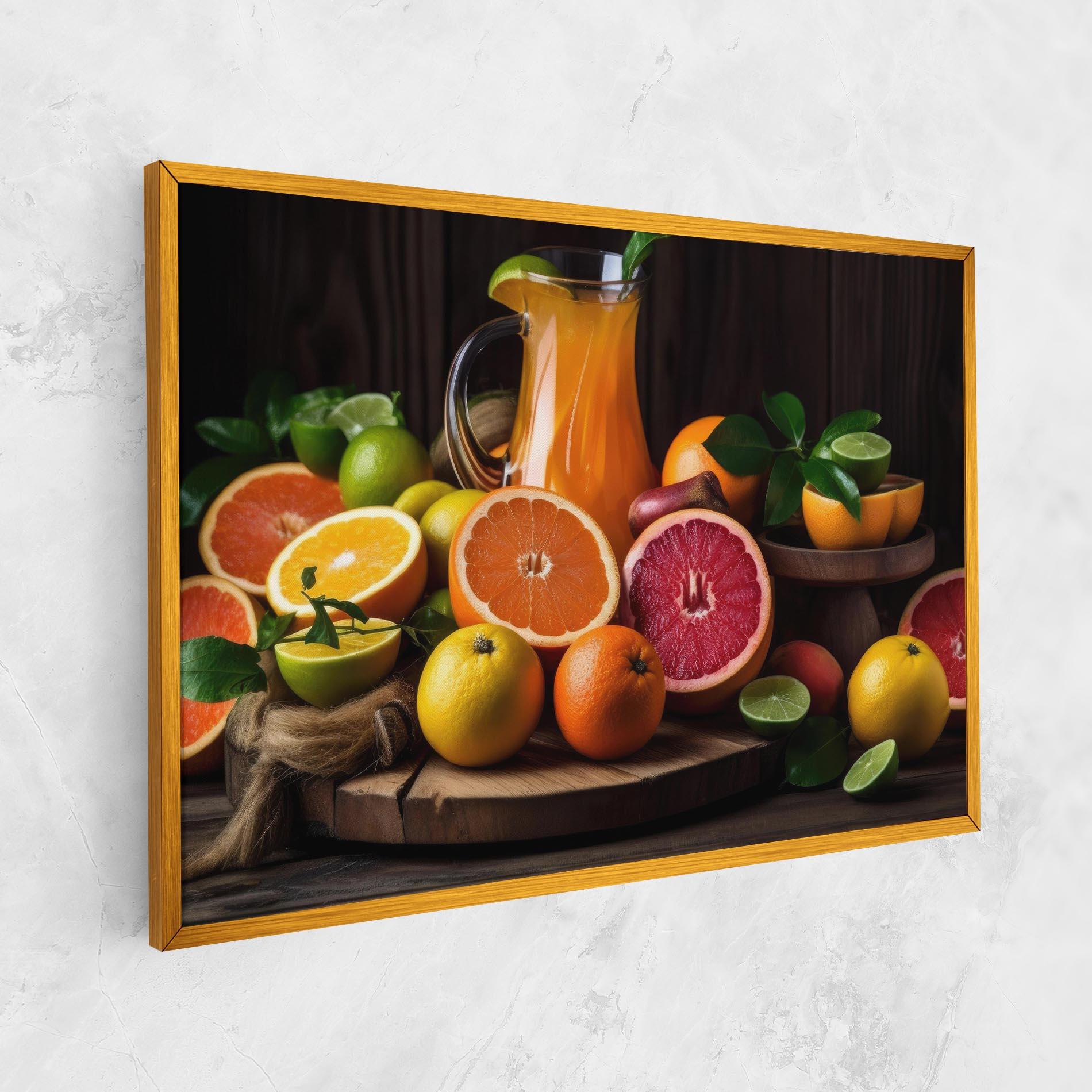 Leinwandbild Glass Of Orange Juice mockup 1