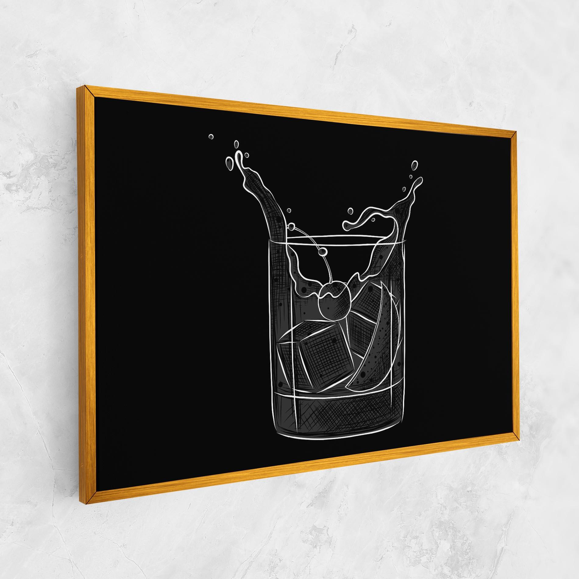 Leinwandbild Lime Drink mockup 1