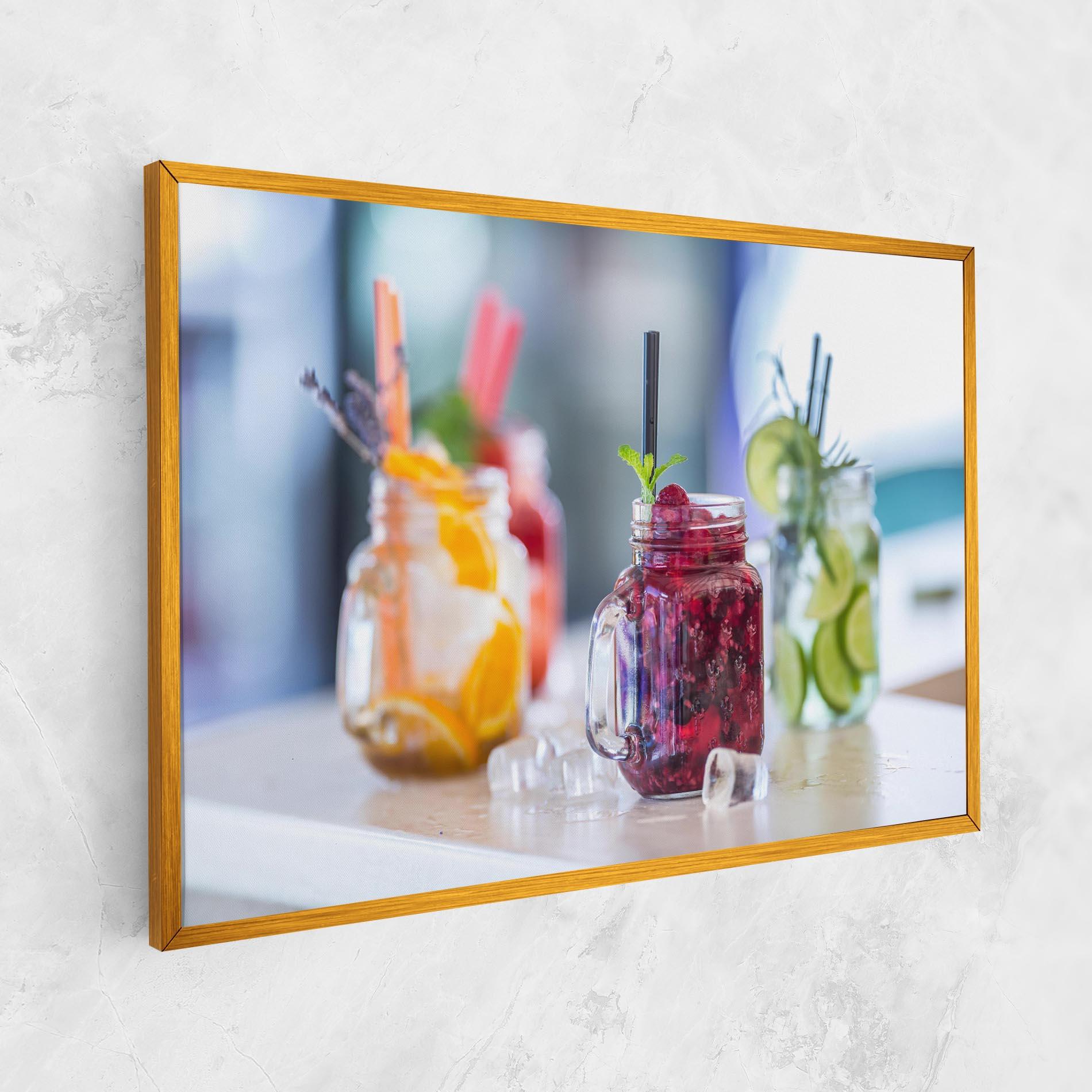 Leinwandbild Orange Lime Lemonades mockup 1