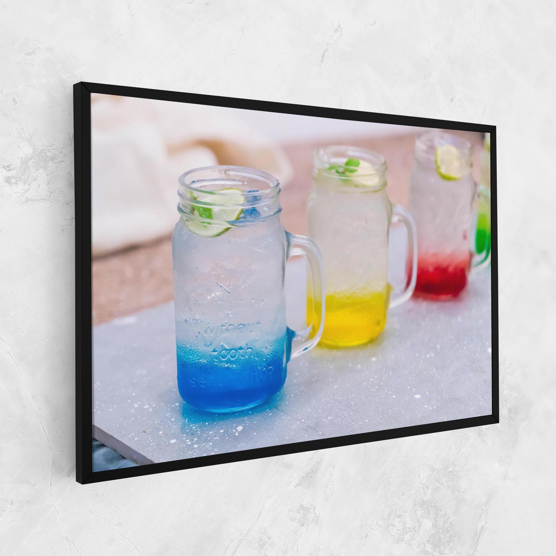 Leinwandbild Colorful Italian Soda mockup 1