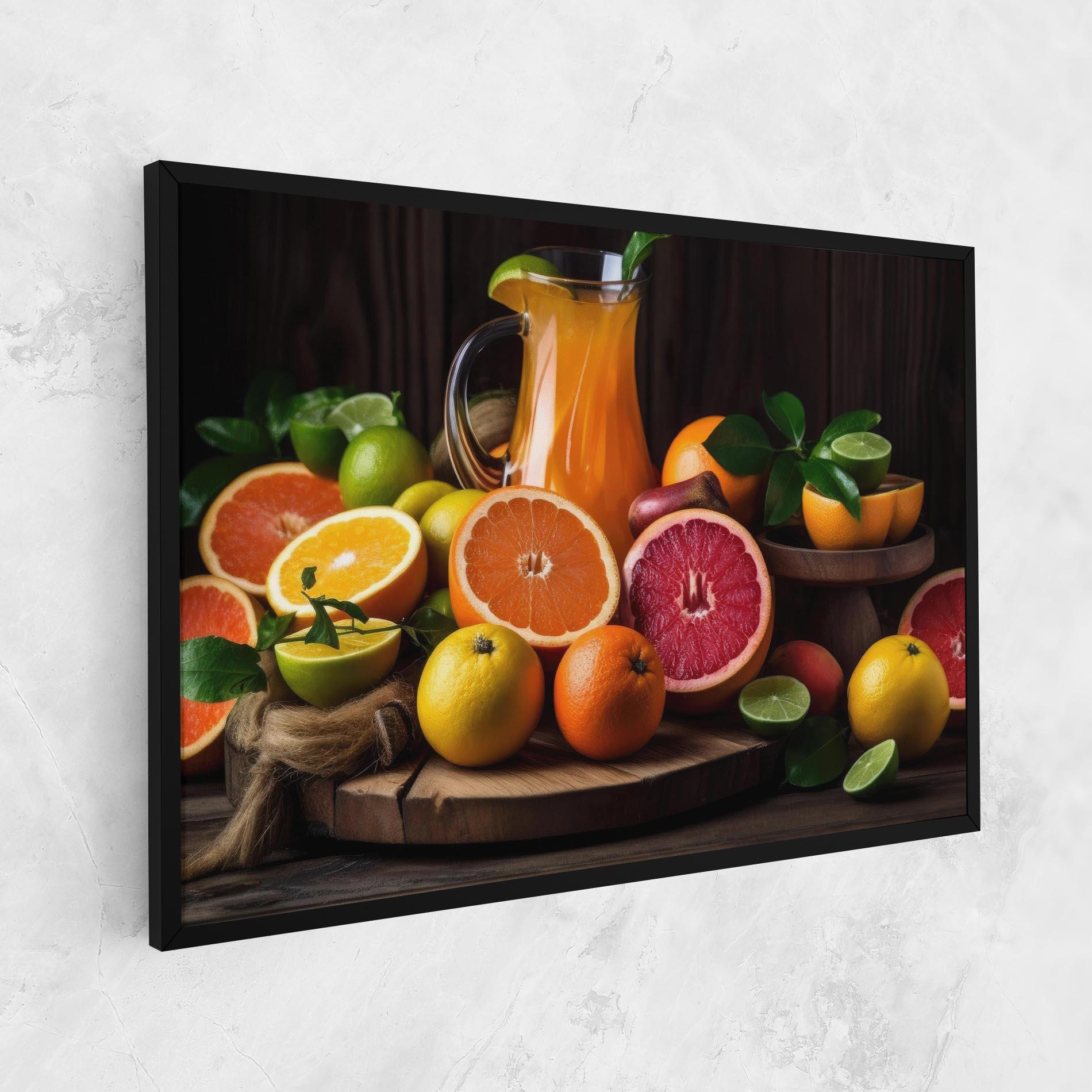 Leinwandbild Glass Of Orange Juice mockup 1