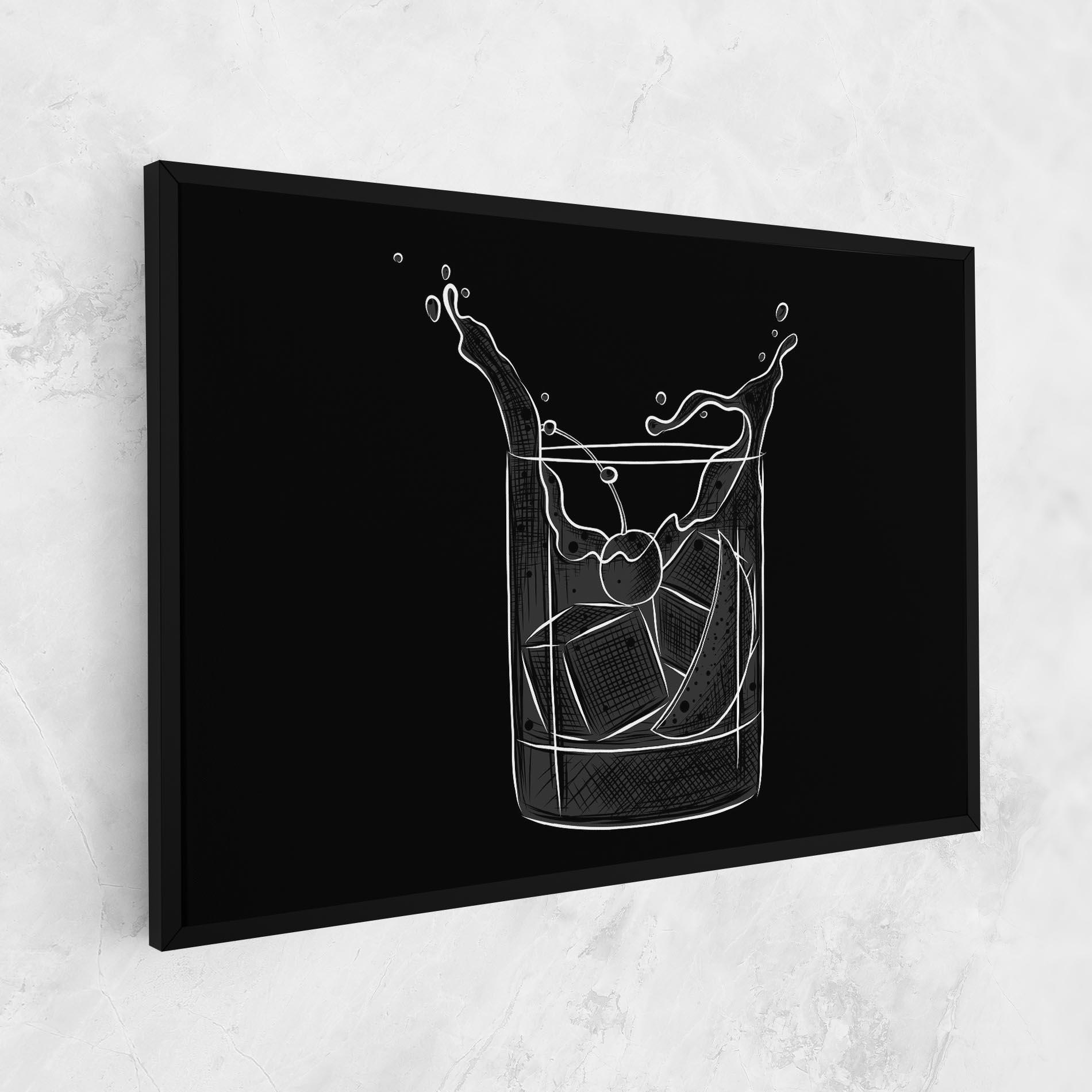 Leinwandbild Lime Drink mockup 1