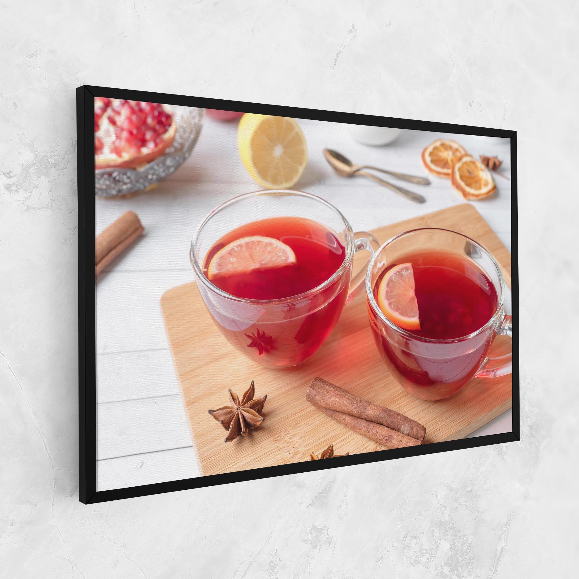 Leinwandbild Pomegranate Lemon mockup 1