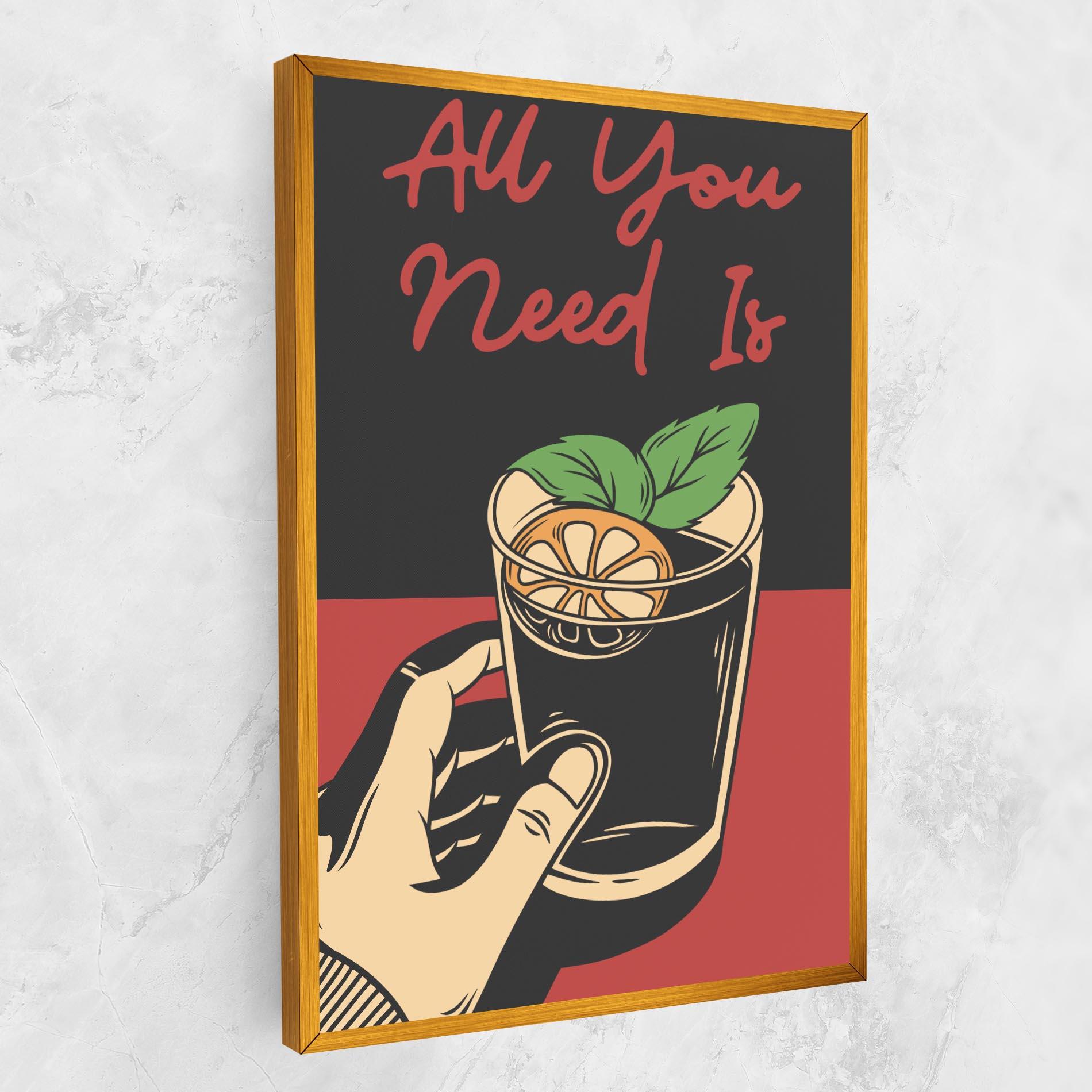 Leinwandbild All U Need mockup 1