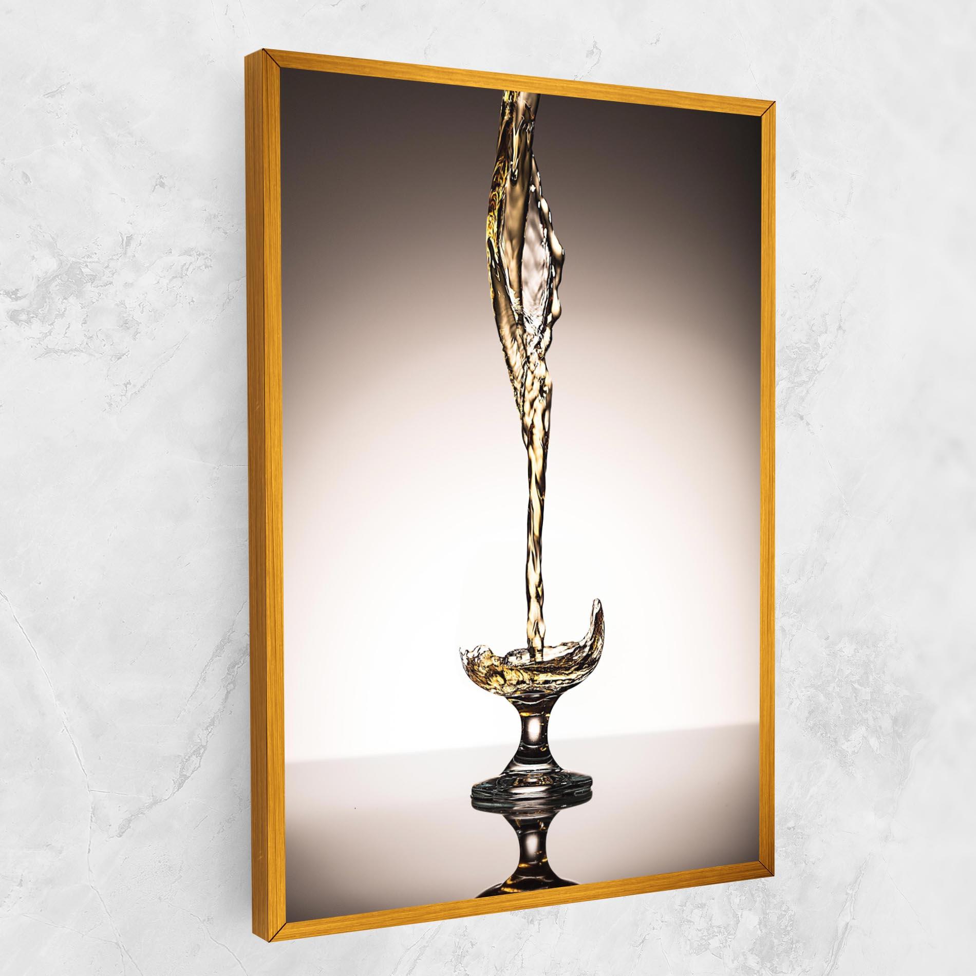 Leinwandbild White Wine Splash mockup 1