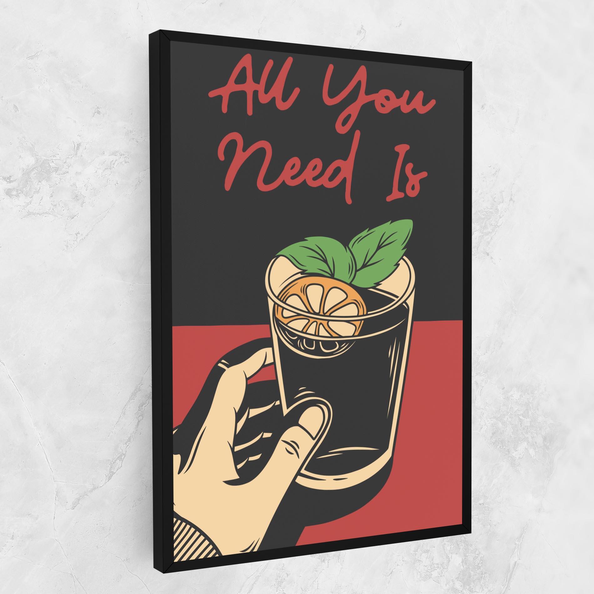 Leinwandbild All U Need mockup 1