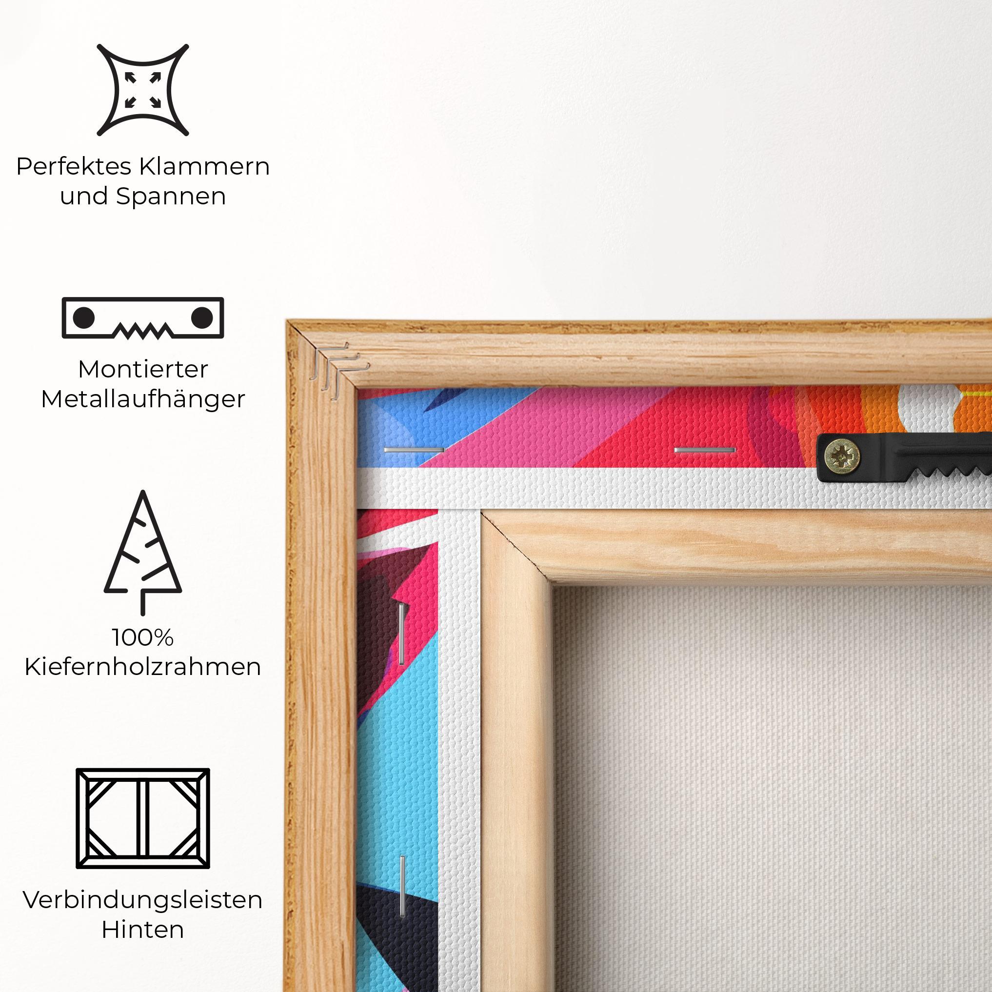 Leinwandbild Red Cocktail Art mockup 5