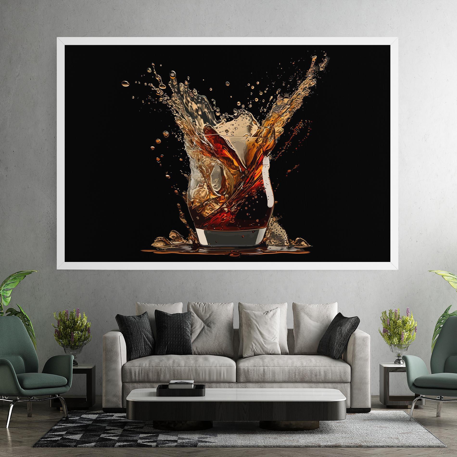 Leinwandbild Cola Splash mockup 7