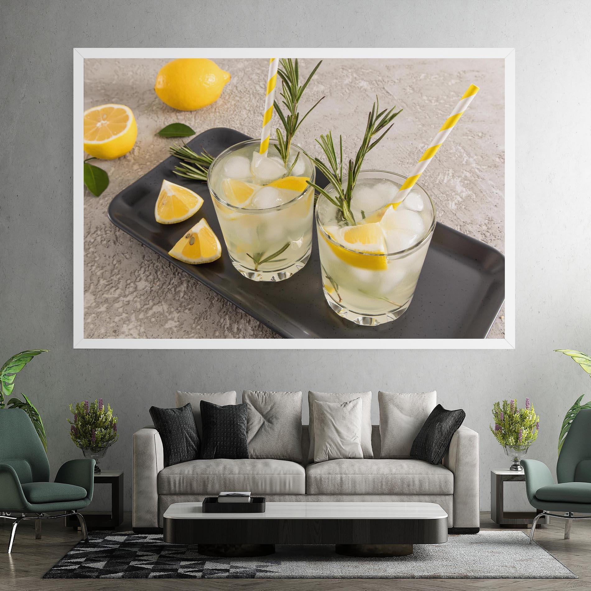 Leinwandbild Fruit Vitamin Water mockup 7