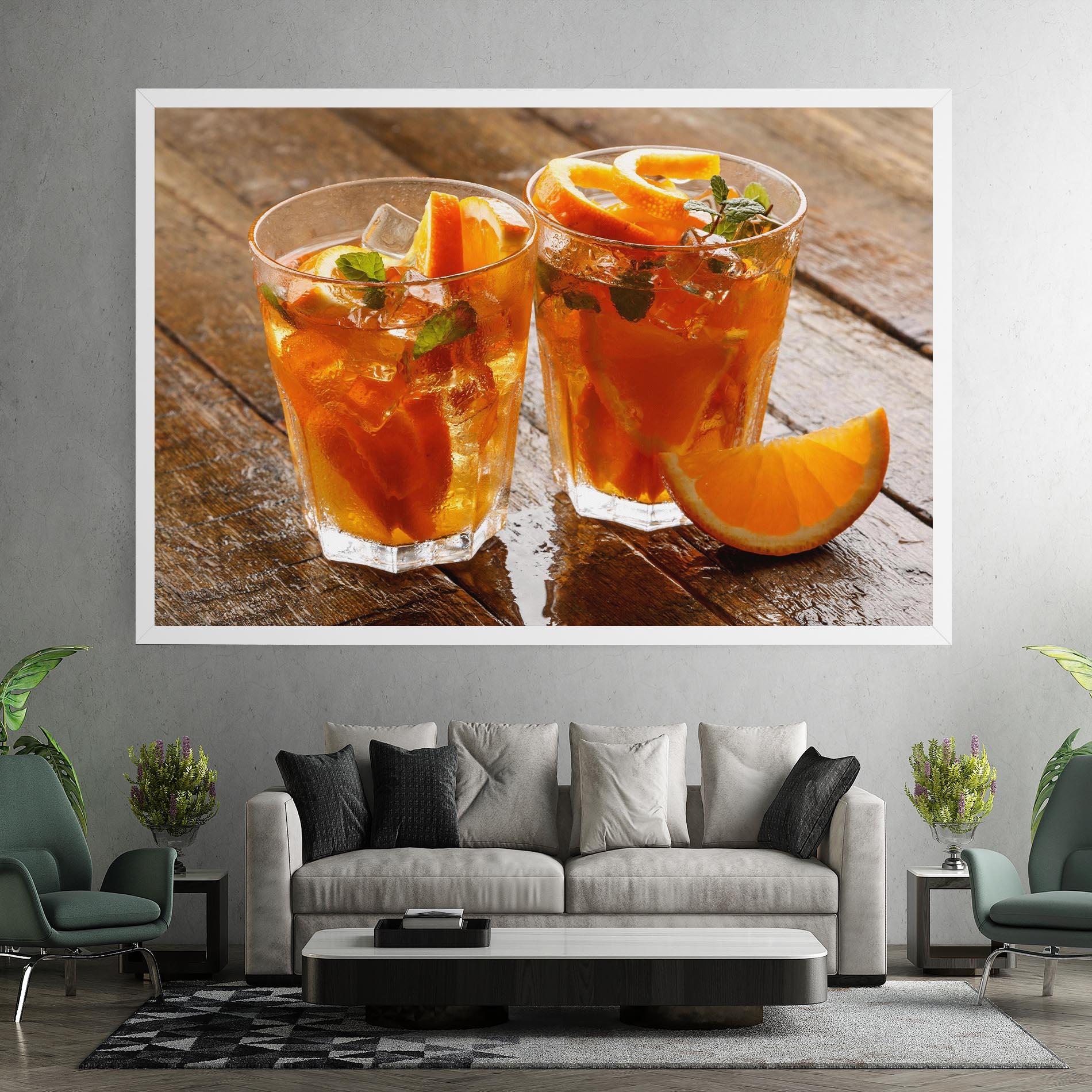 Leinwandbild Orange Lemonade mockup 7