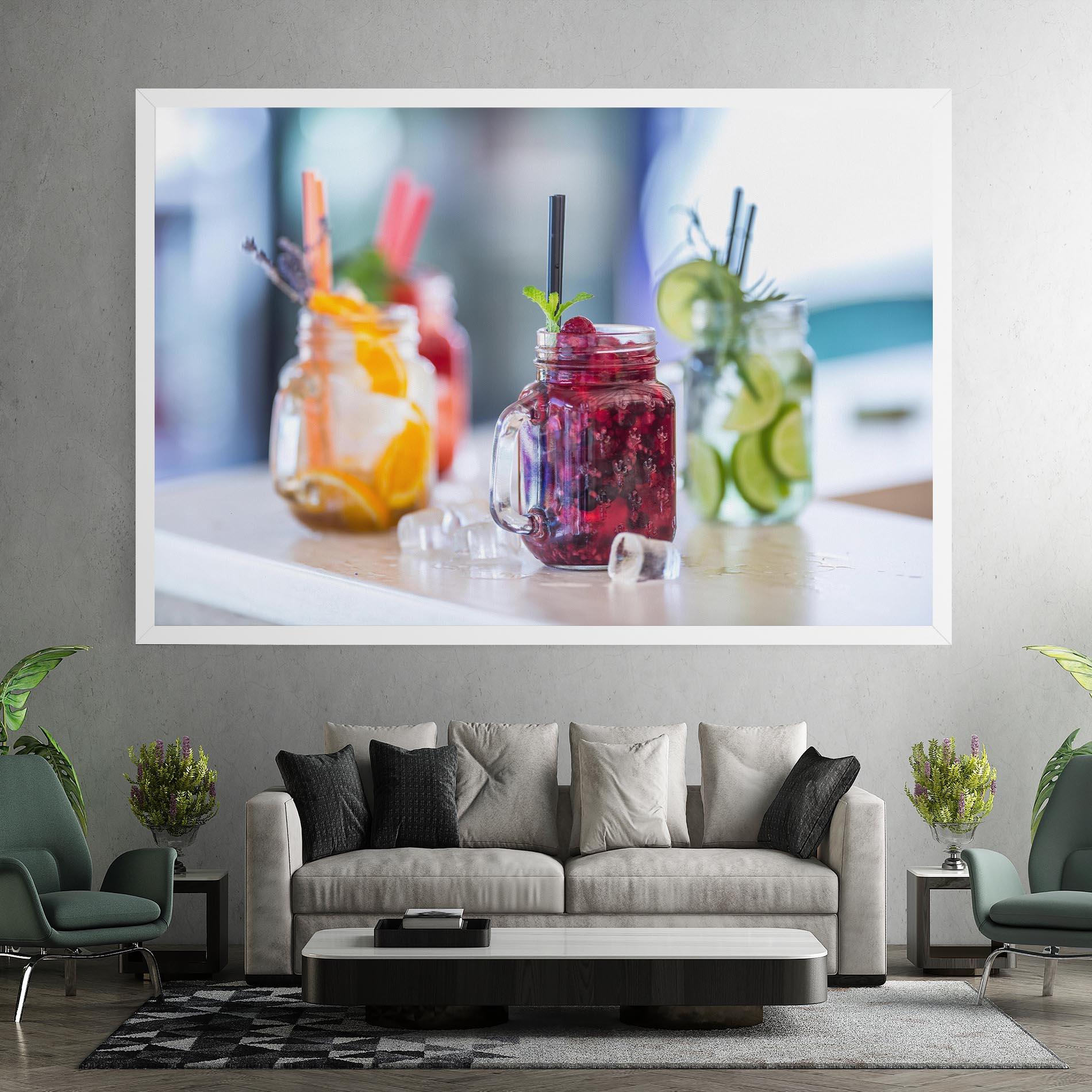 Leinwandbild Orange Lime Lemonades mockup 7