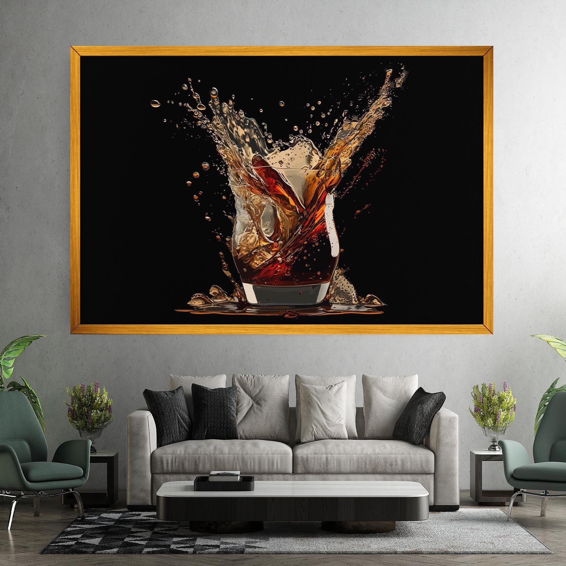 Leinwandbild Cola Splash mockup 7