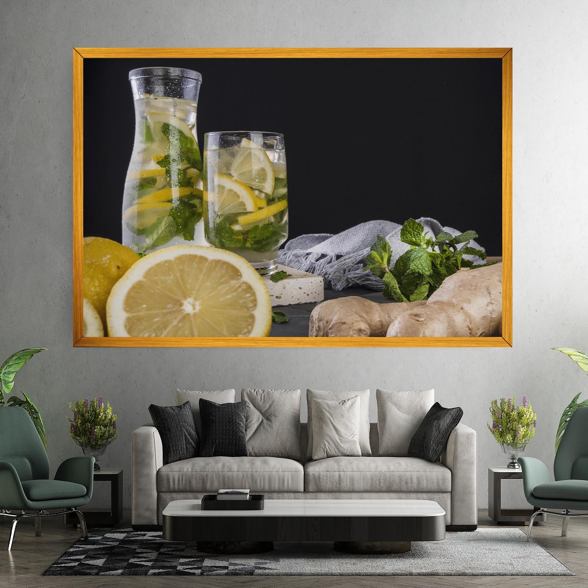 Leinwandbild Ginger Lemonade mockup 7