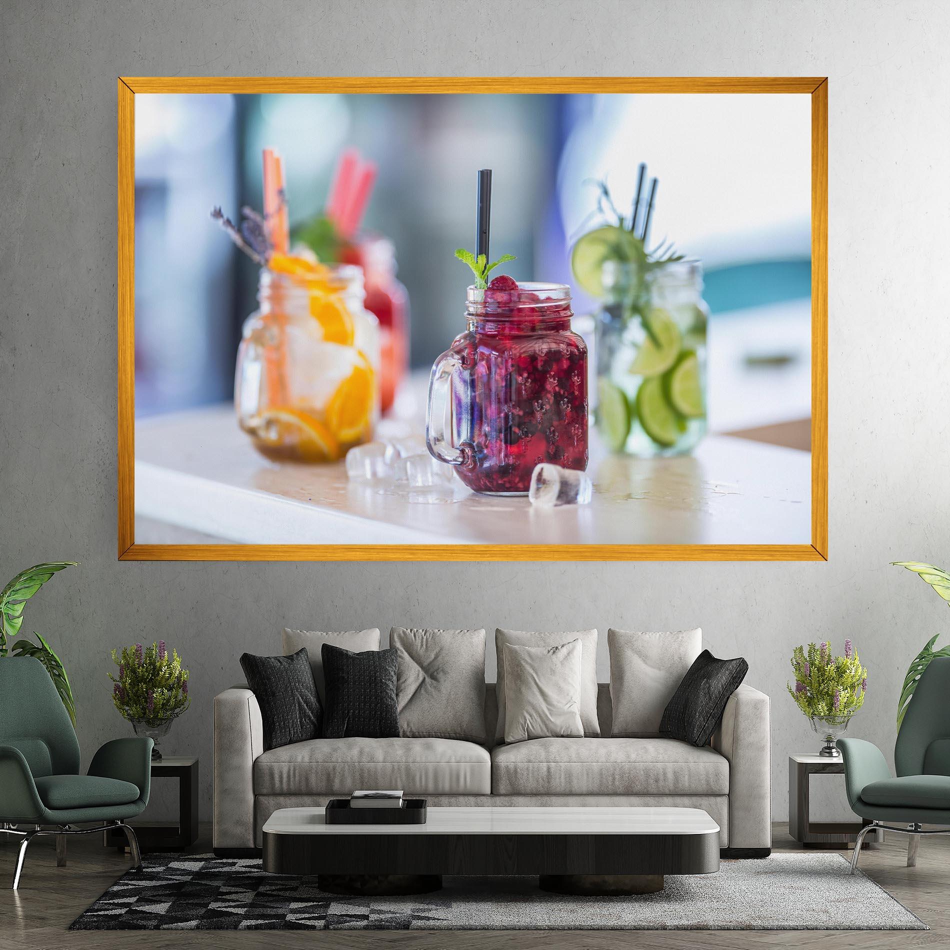 Leinwandbild Orange Lime Lemonades mockup 7